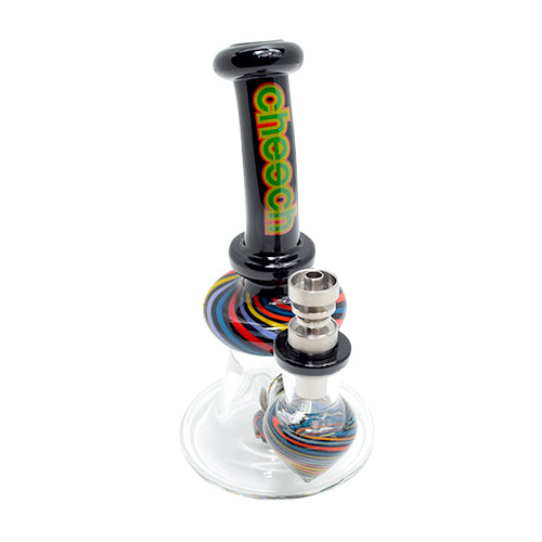 Premium Cheech Mini Glass Dab Rig - Portable & Durable for Concentrates | Perfect for Travel, Home Use & On-the-Go Dabbing