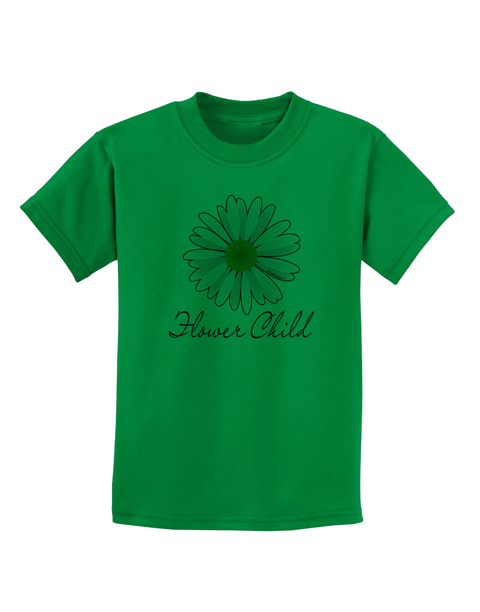TooLoud Pretty Daisy - Flower Child Kids T-Shirt | Cute Floral Graphic Tee for Girls | Perfect for Spring Outfits & Summer Playdates