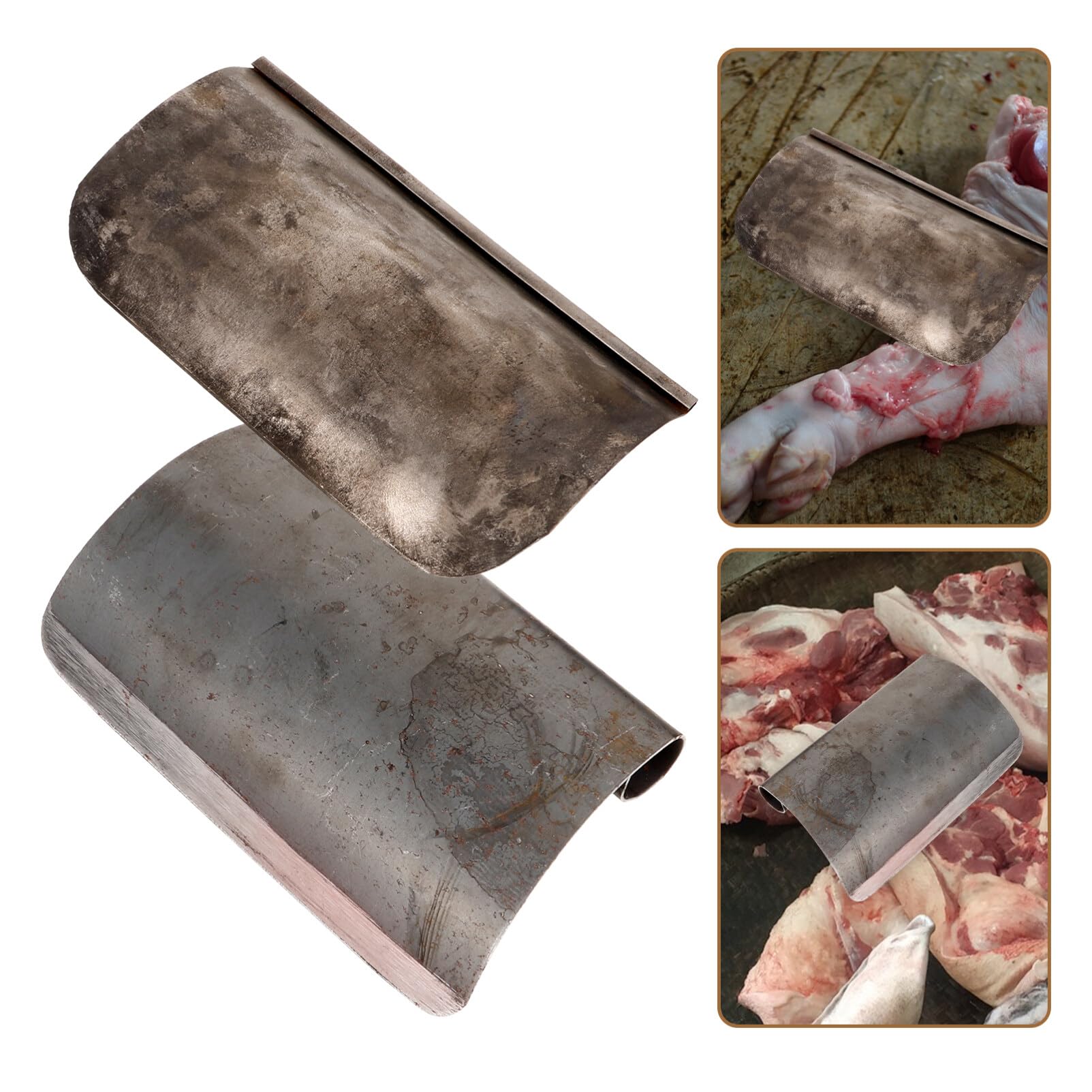 Baluue 2-Pack Pig Hair Remover & Shaver - Professional Animal Hair Scraper Tool for Pork, Meat & Kitchen Use | Perfect for Butchers, BBQ Prep & Home Cooking