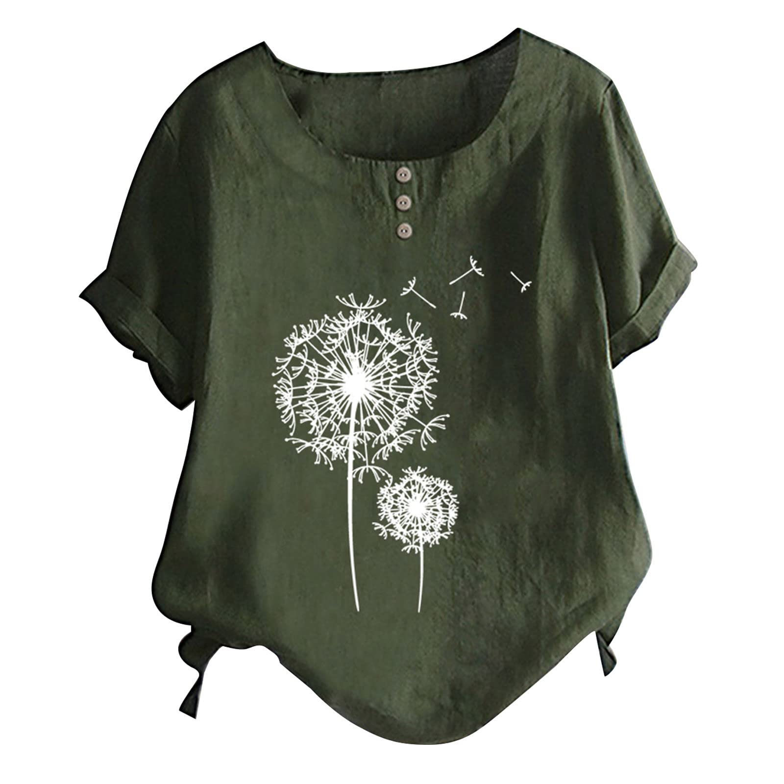 Women's Short Sleeve Printed T-Shirt - Casual O-Neck Summer Blouse & Top for Everyday Wear, Outings & Vacation