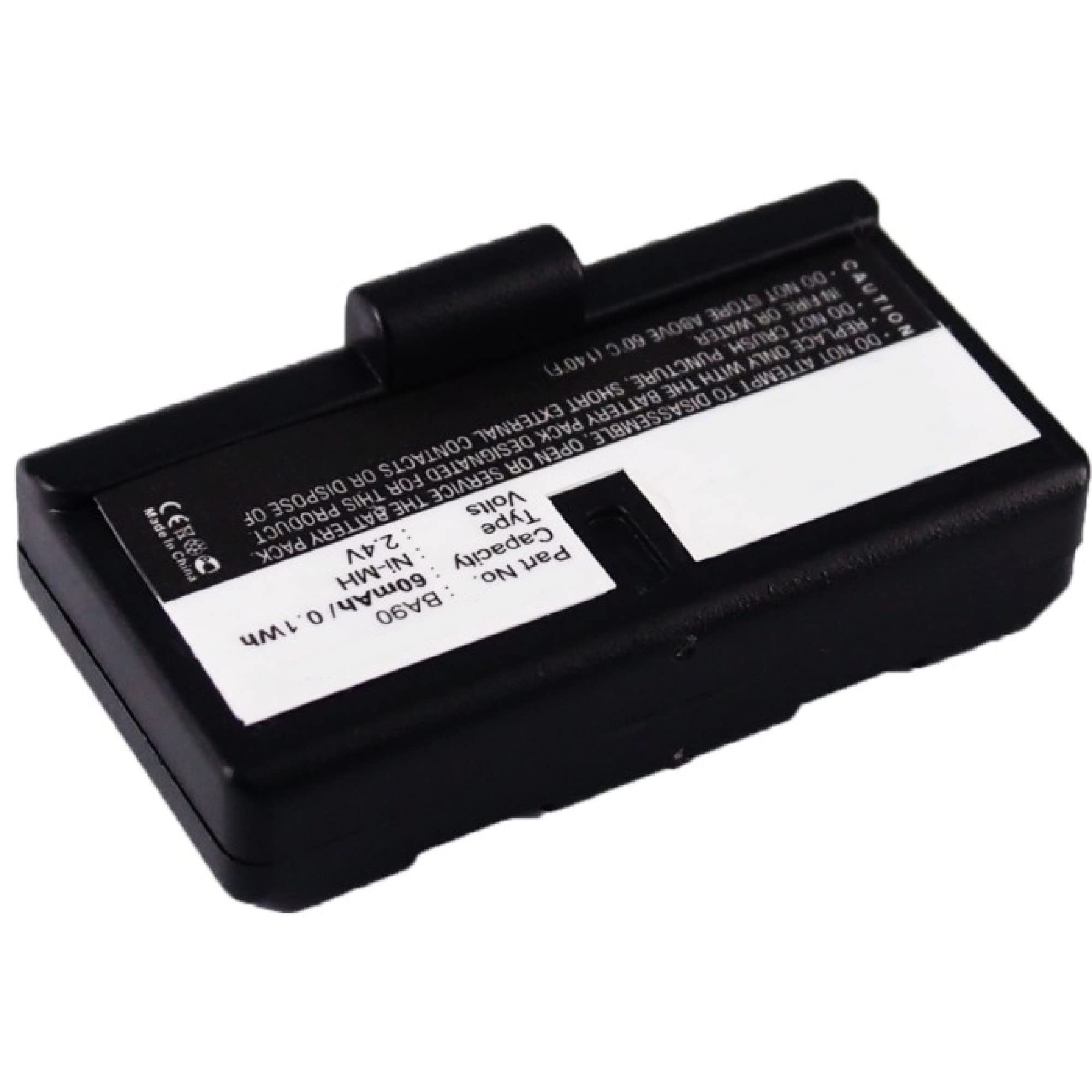 Synergy Digital Wireless Headset Replacement Battery - Ni-MH 2.4V 60mAh High Capacity for Sennheiser RI100-A/RI100-J Headsets (Compatible with BA90 Battery) | Perfect for Office, Call Center & Professional Audio Use