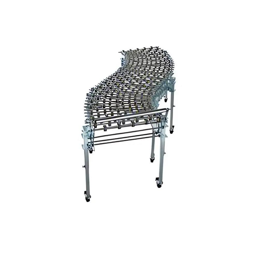Flexible Skate Wheel Outfeed Conveyor 400mm x 4.5m - Heavy Duty Roller Conveyor System for Warehouse, Shipping & Packaging - Perfect for Loading Dock, Manufacturing & Logistics Operations