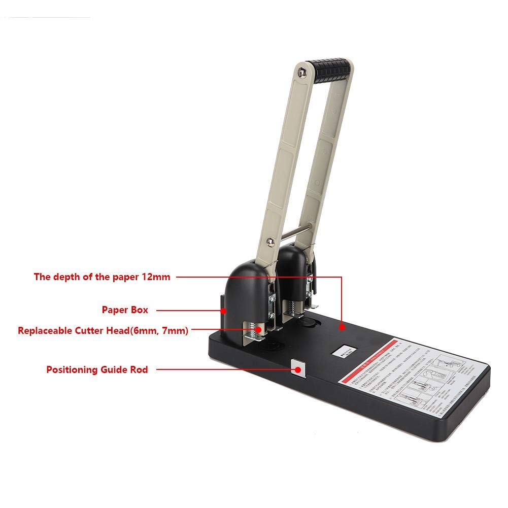 150 Sheet Heavy Duty 2-Hole Paper Punch - Extra High Capacity Hole Puncher for Office & School Supplies | Perfect for Binders, Reports & Document Organization