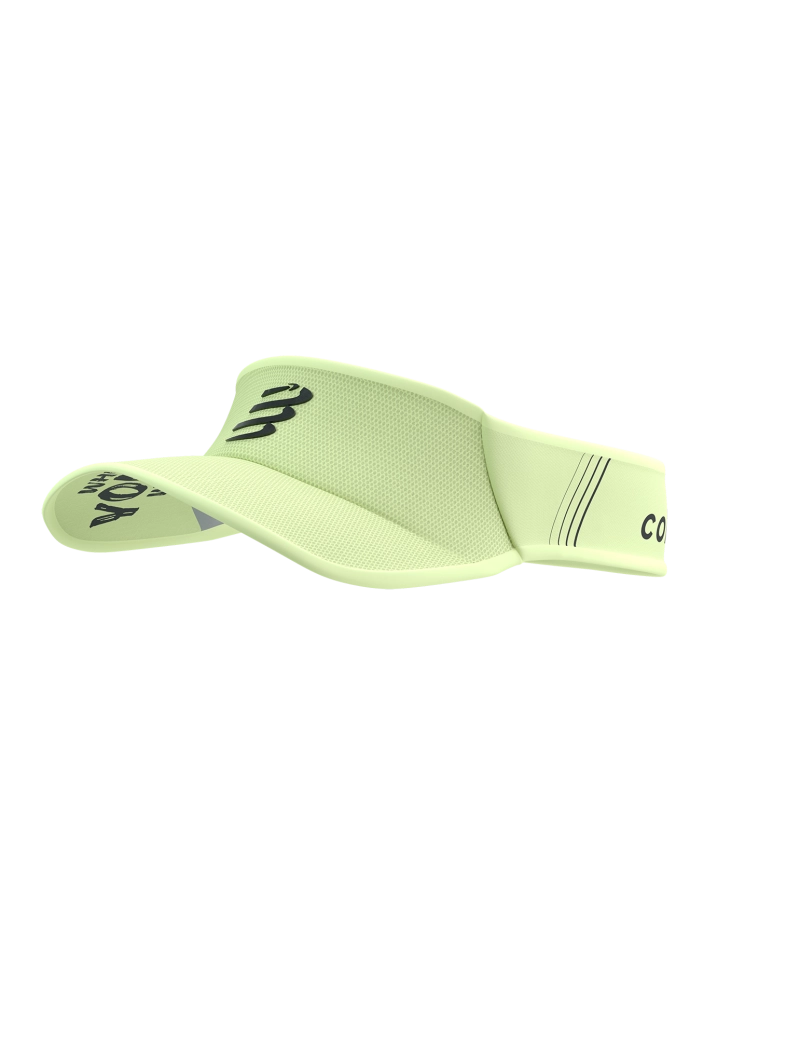 Compressport Unisex Ultralight Visor Cap - Shadow Lime | Running, Cycling & Outdoor Sports Sun Protection