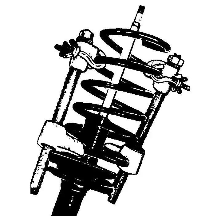 Ken Tool 39730 Strut Coil Spring Compressor Set (2-Piece) - Professional Automotive Suspension Repair Tool for DIY Mechanics & Shops