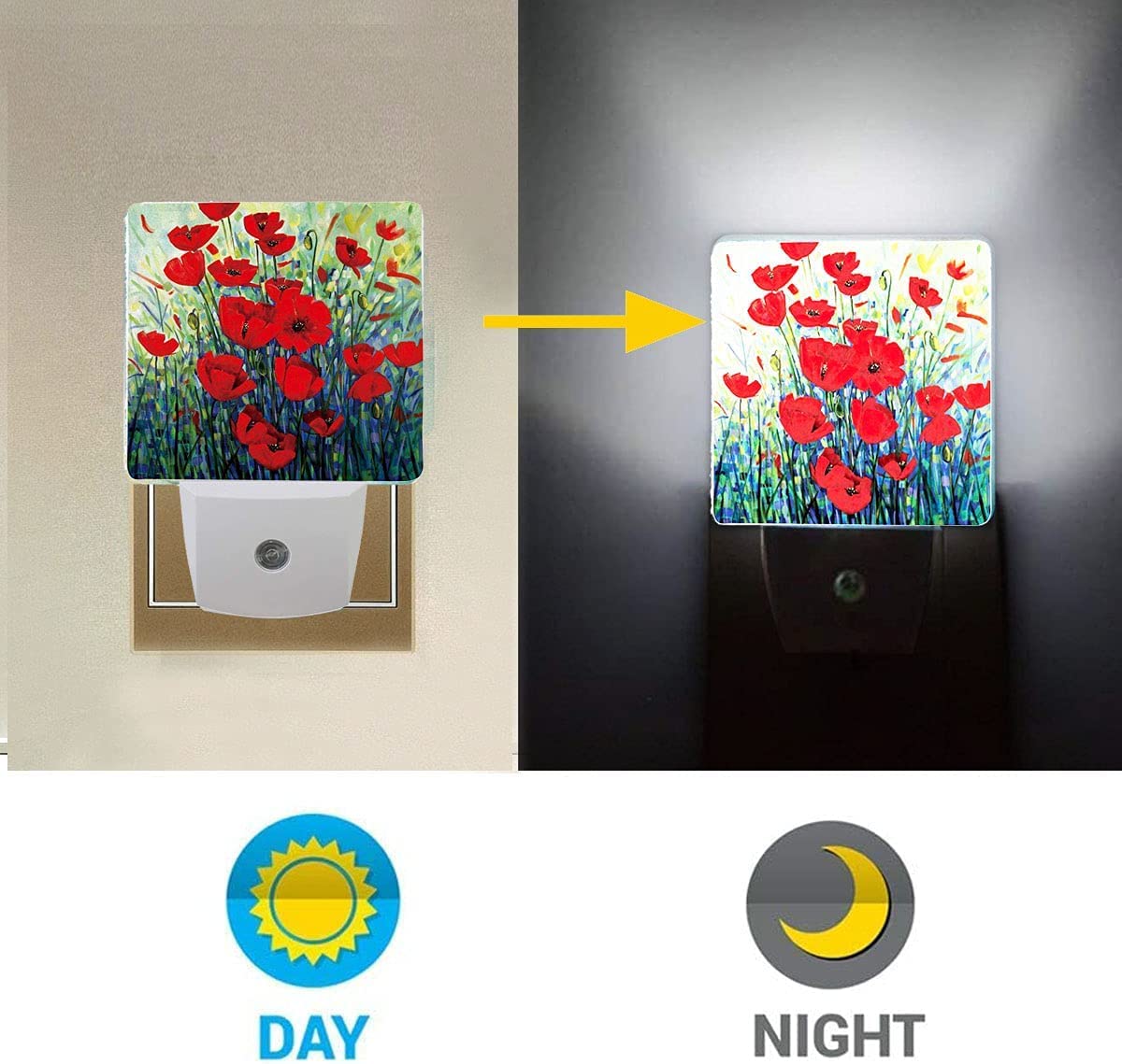 Smart Night Light Plug in Wall - Dimmable LED Nightlight with Auto Dusk to Dawn Sensor for Bedroom, Nursery, Kids Room | Perfect for Nighttime Feedings, Bathroom Trips & Creating Soothing Ambiance