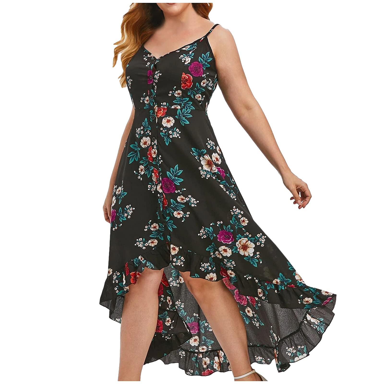 Kokovic Women's Sleeveless Loose Maxi Beach Dress - Sexy Summer Casual Sundress for Beach Party, Vacation & Outdoor Activities