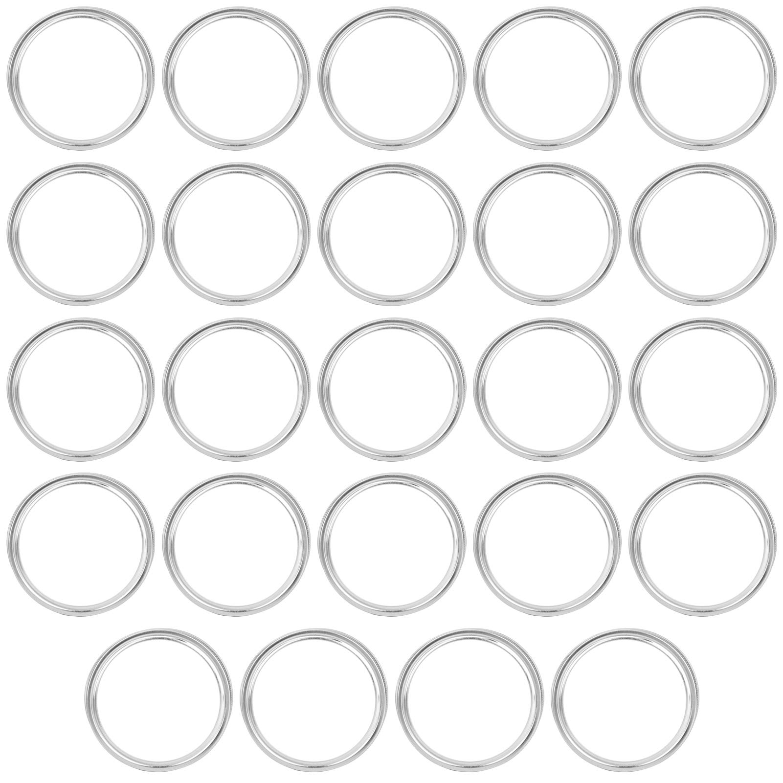 **24-Pack Split-Type Food Storage Lids – 70mm Silver Silicone Sealing Caps for Freshness | Ideal for Home, Restaurant & Meal Prep**
