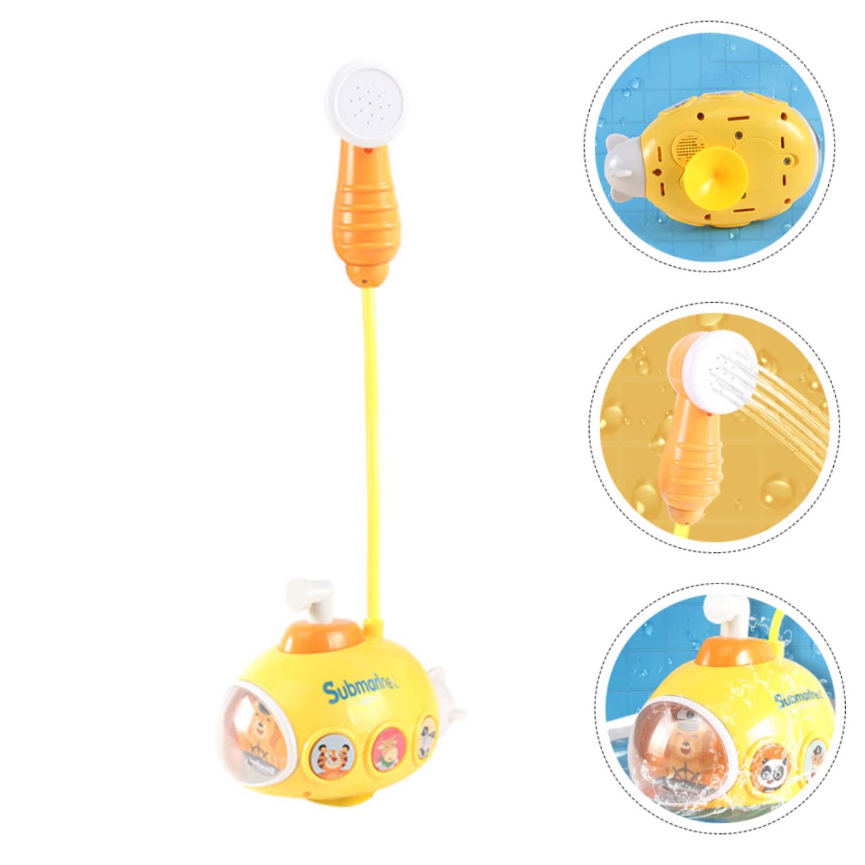 FAVOMOTO 3-Piece Kids Bath Toys Set - Fun Water Play Shower Toys for Toddlers, Durable Plastic Yellow Duck Bath Time Toys for Baby & Children | Perfect for Bathtub, Pool & Outdoor Water Activities