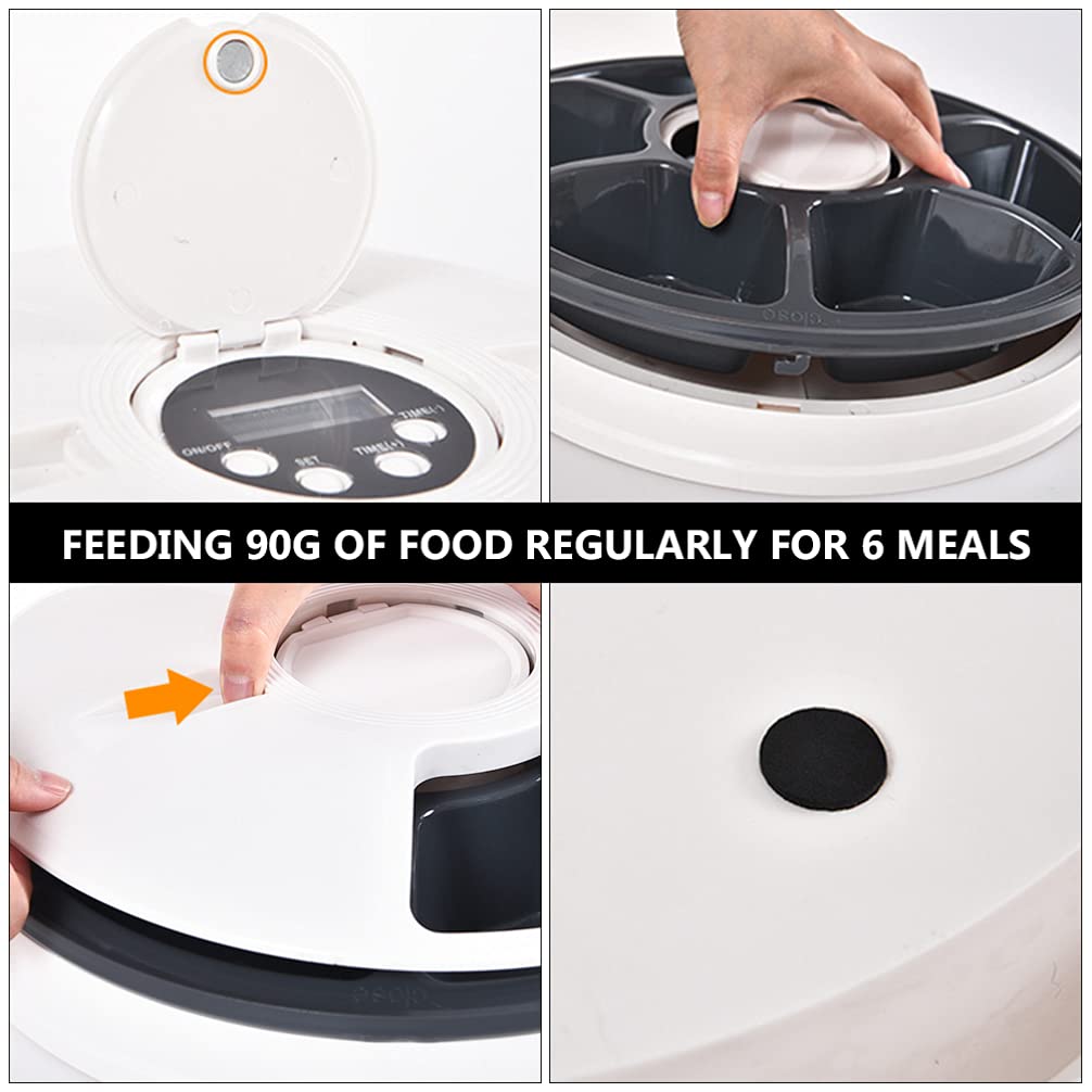 Balacoo Automatic Pet Feeder - Digital Cat & Dog Food Dispenser for Wet/Dry Food, ABS Bowl - Perfect for Puppy, Kitten & Small Pets - Ideal for Home, Travel & Busy Pet Owners