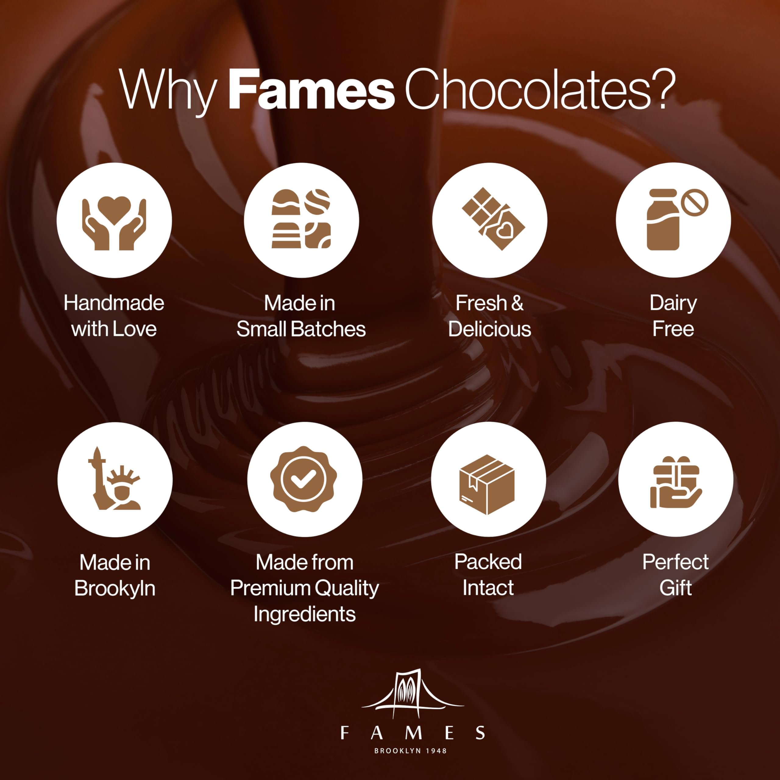 Fames Chocolates Happy Halloween Jujubes Candy Bag - Orange Flavored Nougat Candy for Trick-or-Treating, Party Favors & Holiday Gifts