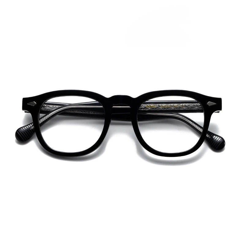 CCspace Unisex Full Rim Square Acetate Eyeglasses 57314 - Lightweight & Durable Frame for Men & Women - Perfect for Reading, Work & Fashion Accessories