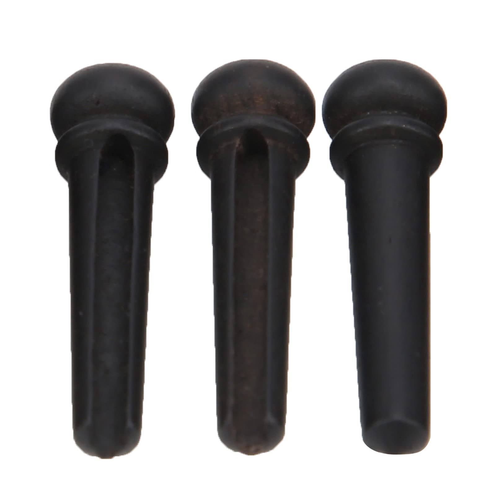 Ox Bone Guitar Nut and Saddle Replacement Kit - Small Size String Stud Set with Tension Adjustment Tool (Ebony String Nails) - Perfect for Acoustic Guitar Repair and Maintenance