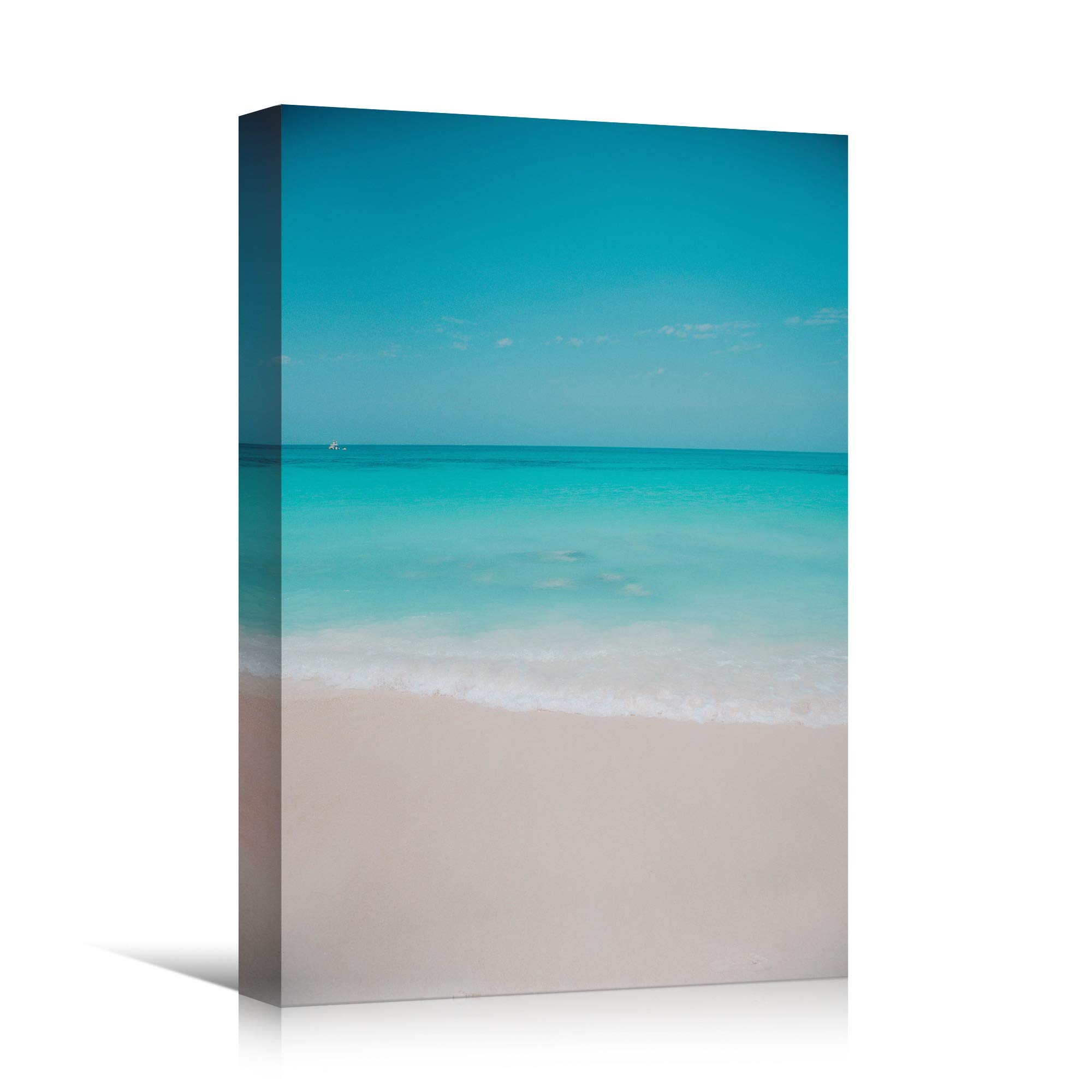 SIGNWIN Coastal Canvas Wall Art - 32x48 Inches Seascape Photography, Beach Blue Ocean View for Living Room & Bedroom Decor - Relaxing & Calming Home Office Wall Decor