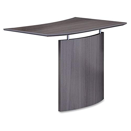 Safco Products MNBDGLLGS Medina Desk - Gray Steel Laminate Workstation for Office & Home Use | Durable Steel Frame & Modern Design | Perfect for Small Spaces & Professional Workspaces