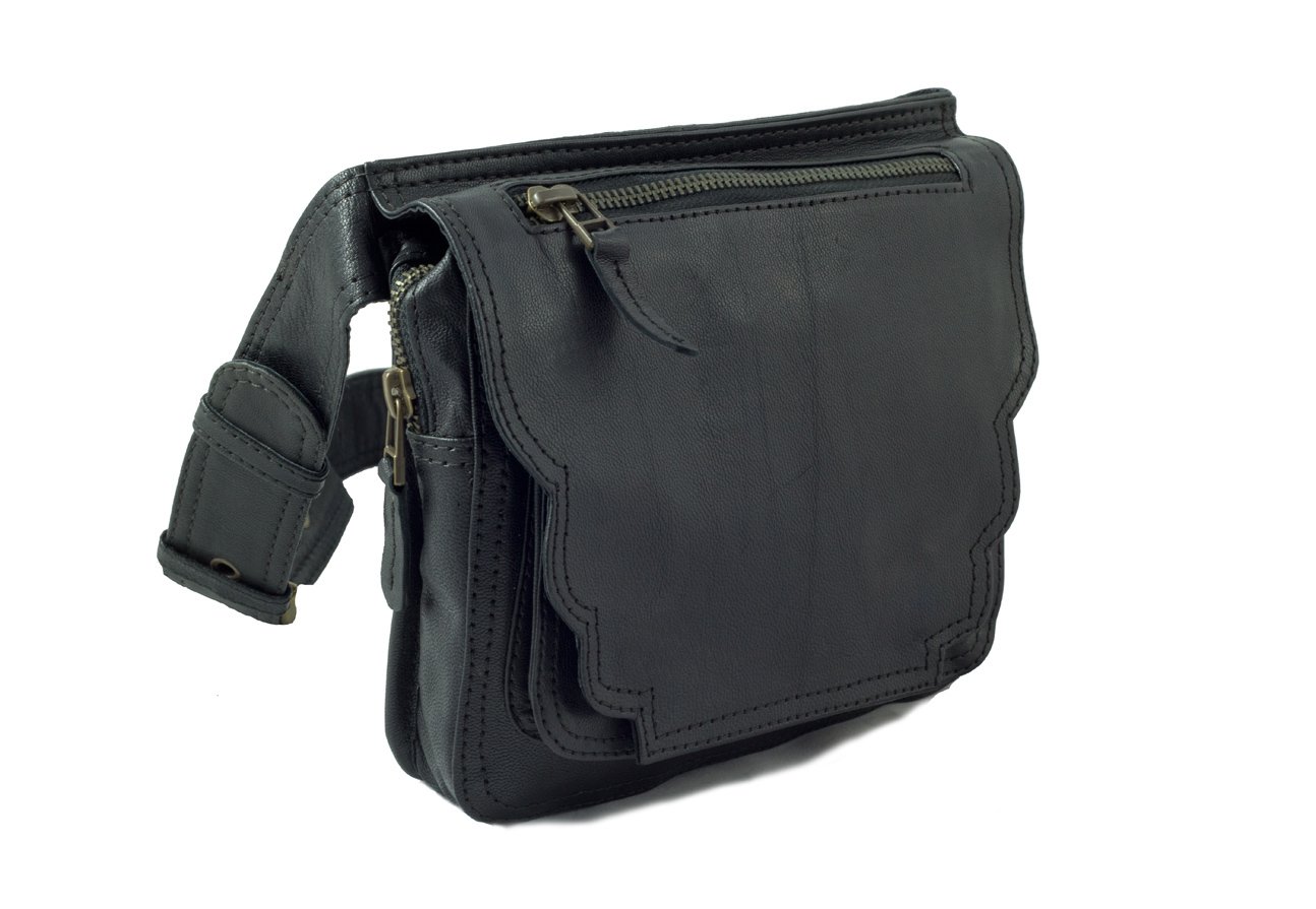 Premium Handmade Custom Leather Hip Bag - The Burn Notice Bag - Stylish & Durable Waist Pack for Travel, Hiking & Everyday Use