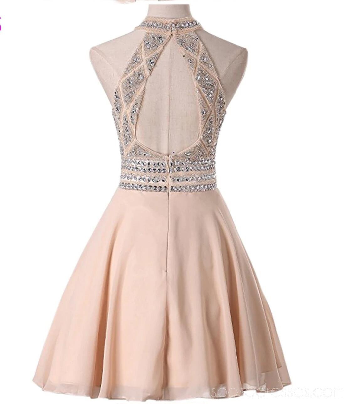 Sexy Halter Open Back Chiffon Homecoming Dress - Elegant Short Prom Dress for Women (Style CM778) | Perfect for Parties, Dances, and Special Occasions