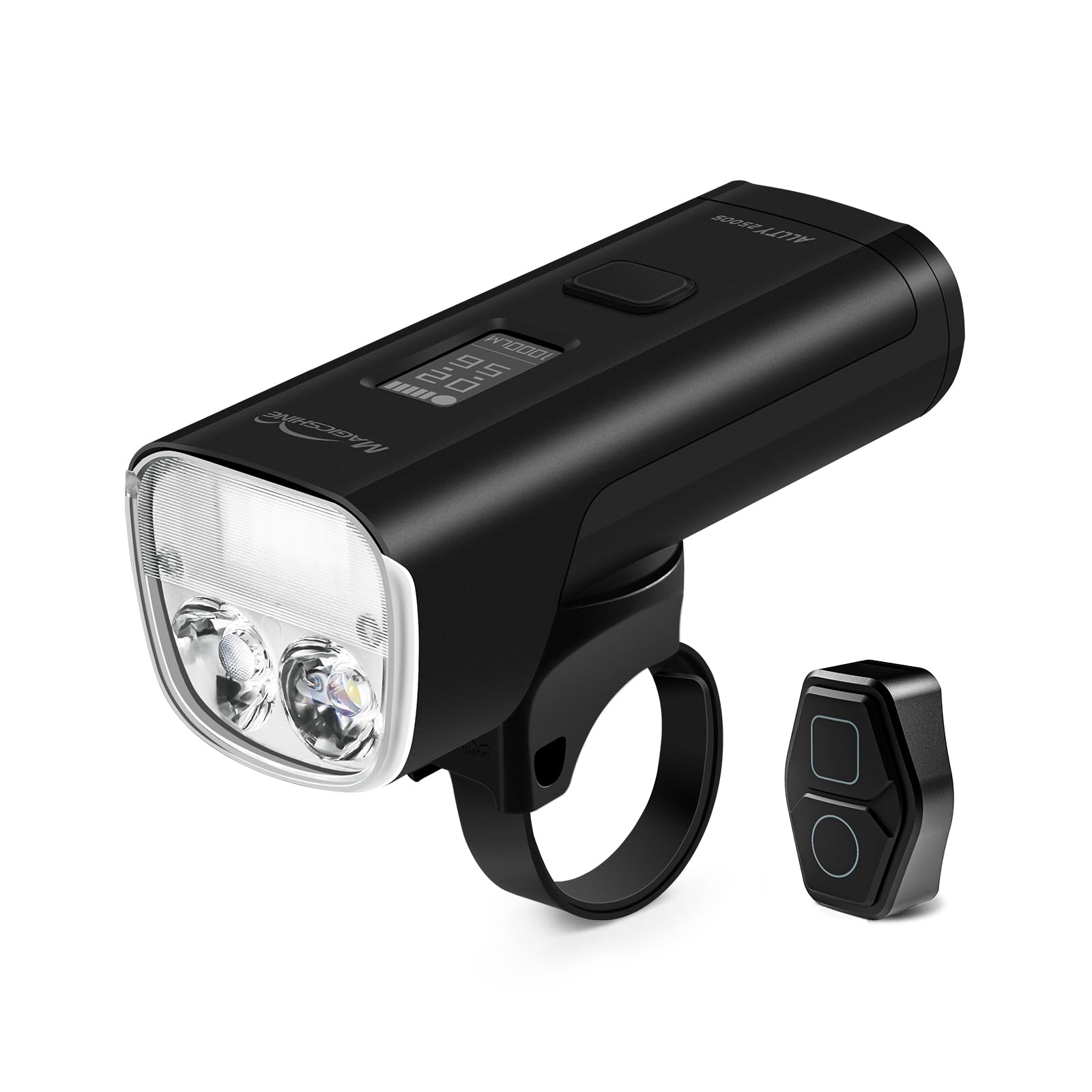 Magicshine ALLTY 1500S 2500S Bike Lights for Night Riding - USB-C Rechargeable, Battery Replaceable, Wireless & APP Control - Compatible with Garmin/GoPro Mount for Road, MTB, Commuter Cycling - Perfect for Nighttime Safety and Urban Commuting
