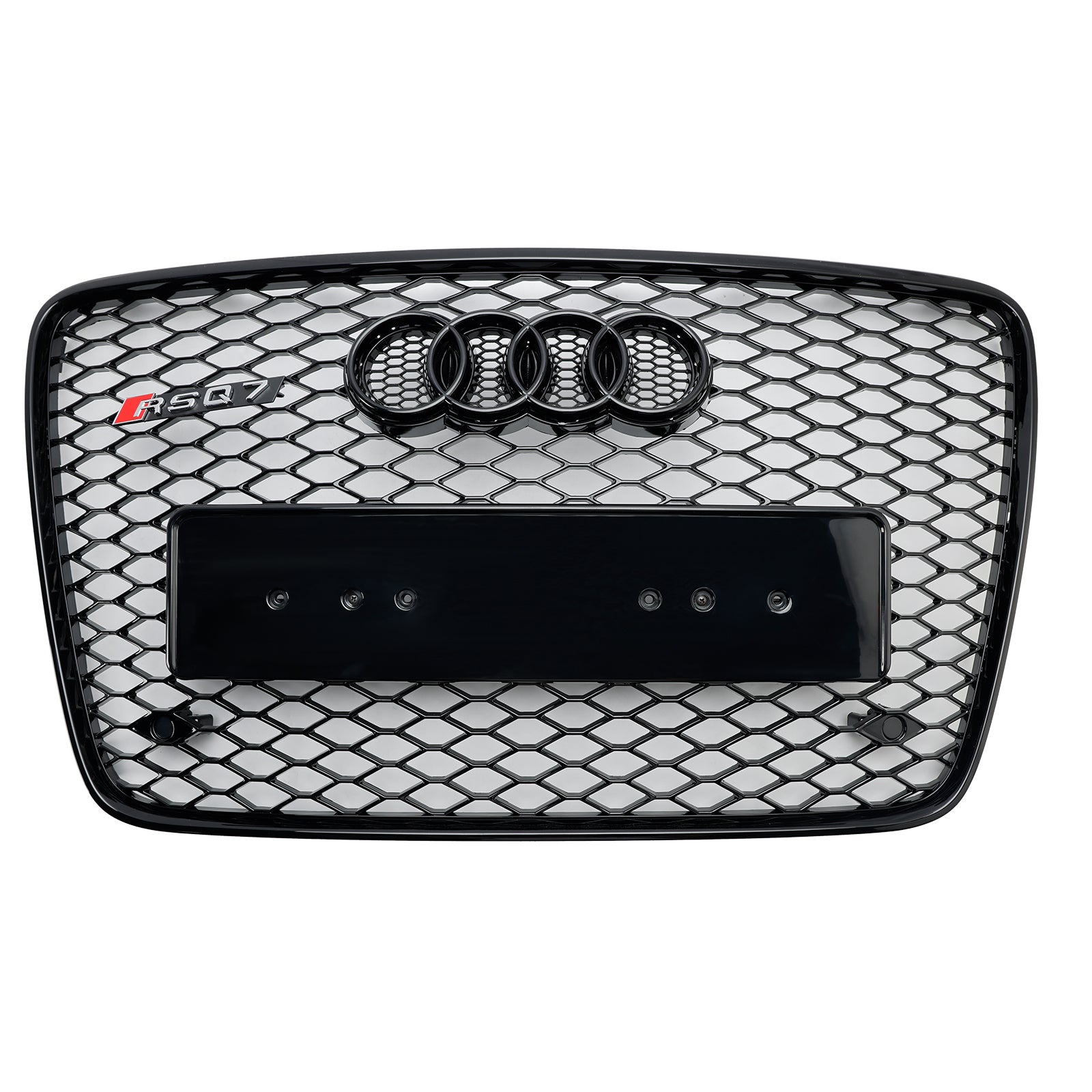 05-15 Audi Q7 SQ7 Gloss Black Front Bumper Radiator Vent Mesh Grille - Replacement Grille for Enhanced Style & Airflow - Perfect for Car Upgrades & Customization