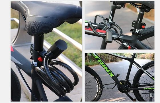 Milex Fingerprint Bike Lock - Secure & Keyless Bicycle Lock with Biometric Technology - Perfect for Commuting, Cycling & Outdoor Adventures