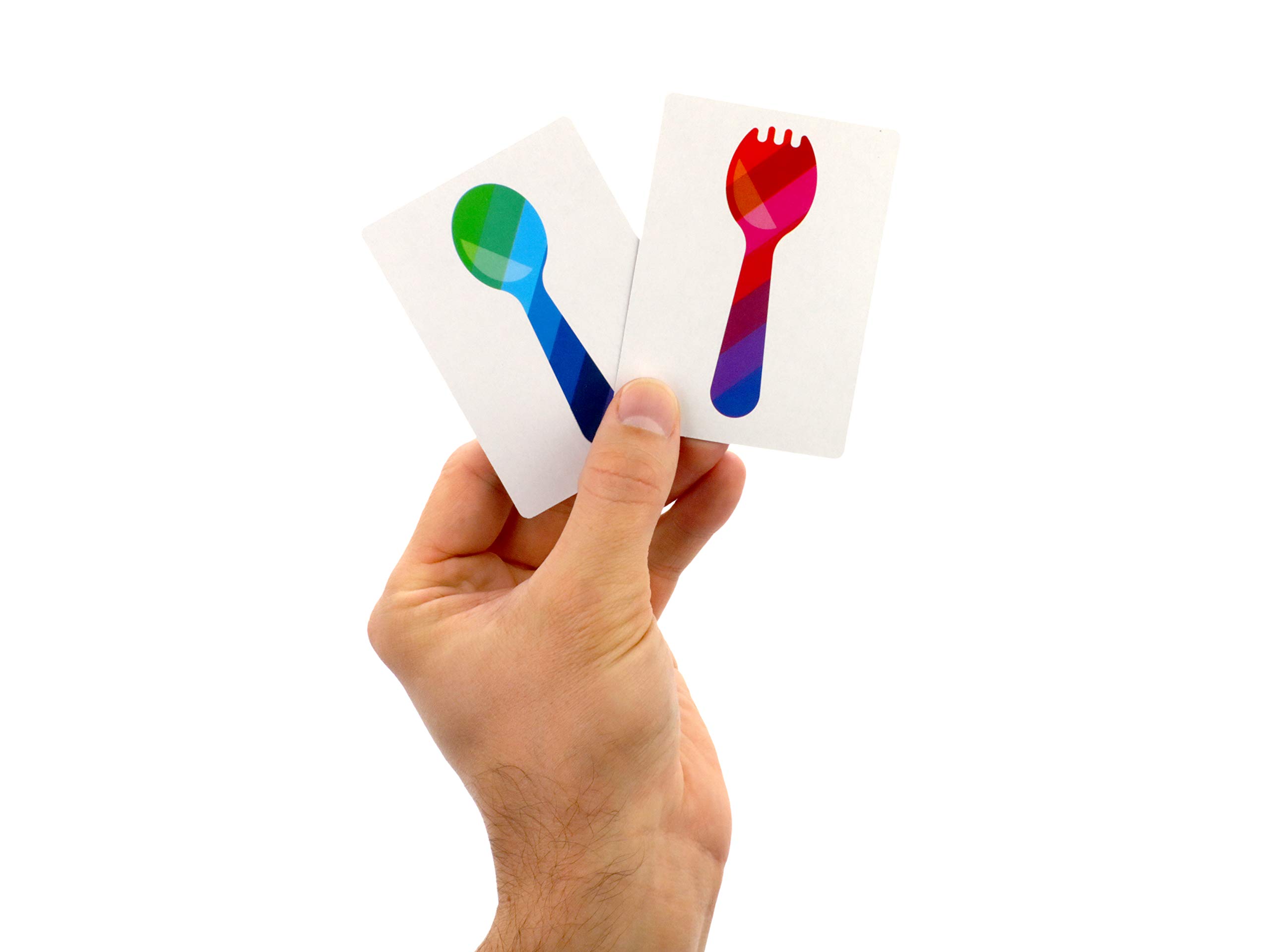 Regal Games Spoons and Sporks Fun Family Card Game Set for Kids, Teens & Adults - 3-8 Player Party Game with 52 Playing Cards & 60 Scoring Cards - Perfect for Game Nights, Travel, and Family Gatherings