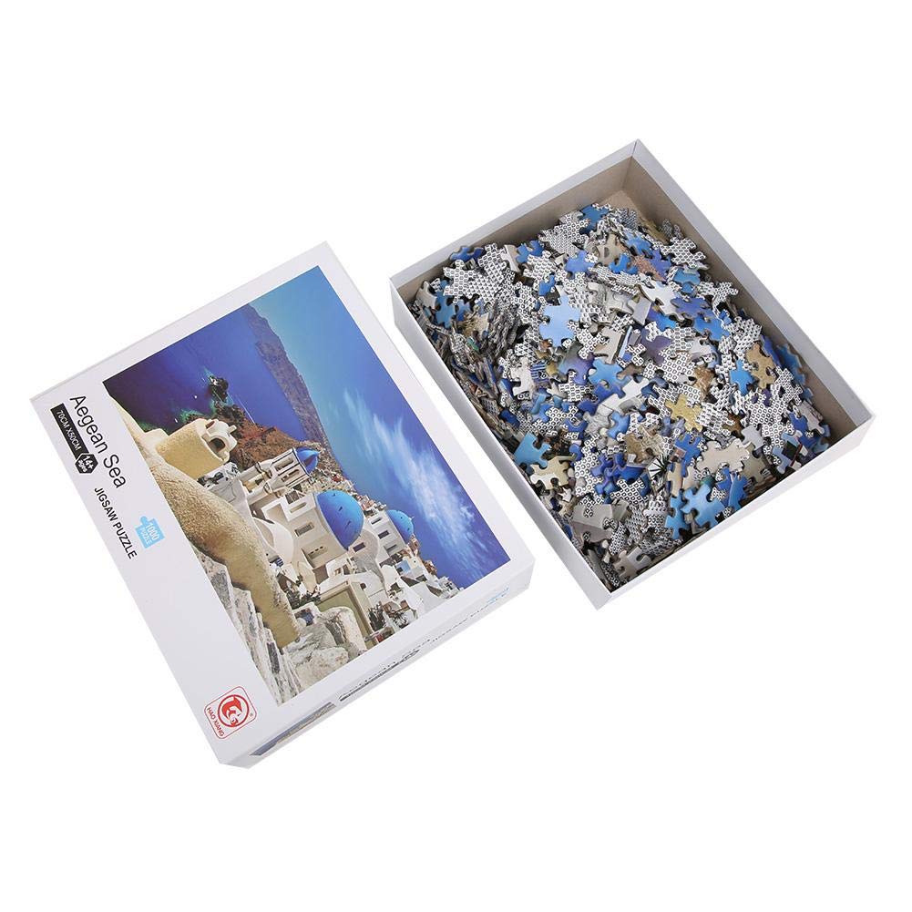 Premium Round Corner Scenery Jigsaw Puzzle - High-Quality Paper DIY Puzzle for Adults & Kids - Perfect for Family Bonding, Stress Relief & Home Decor