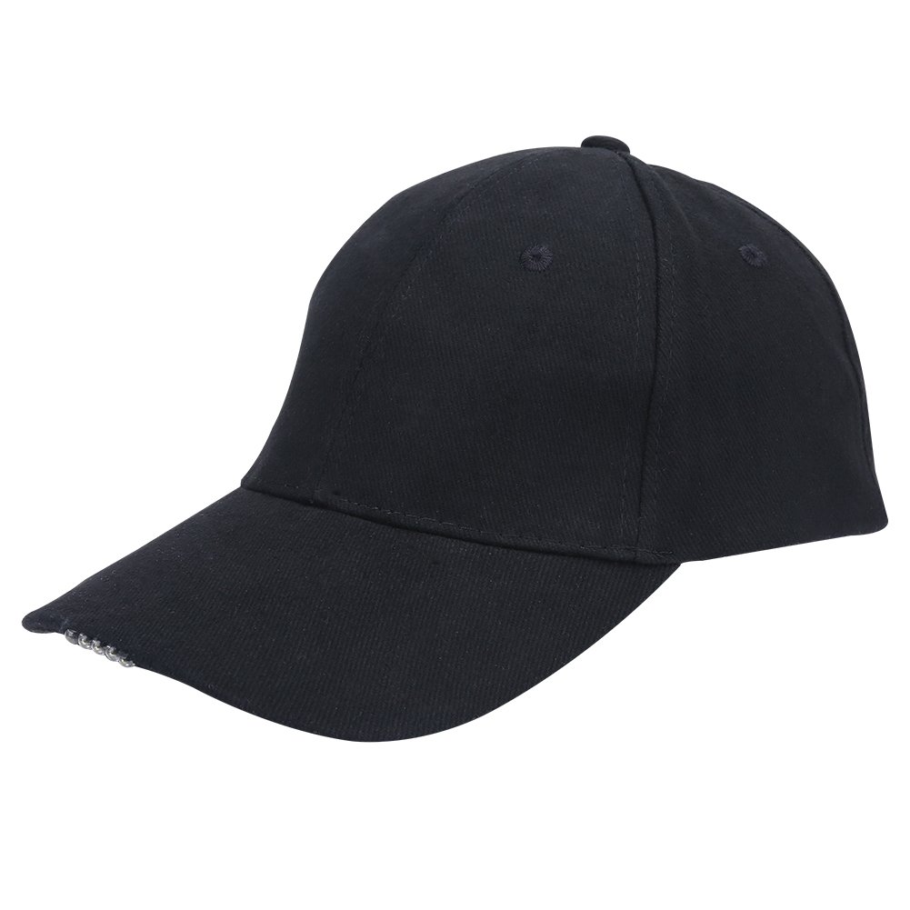 Ultra Bright LED Baseball Cap with 5 Adjustable LED Lights - Hands Free LED Fishing Hat for Fishing, Hunting, Camping, Hiking, Jogging & Night Walking (Black) - Perfect for Outdoor Adventures and Nighttime Activities