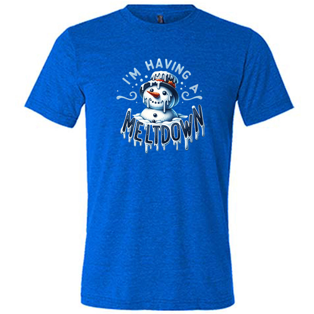 Unisex 'I'm Having A Meltdown' Funny Graphic T-Shirt - Comfortable Cotton Tee for Casual Wear, Stress Relief & Humor