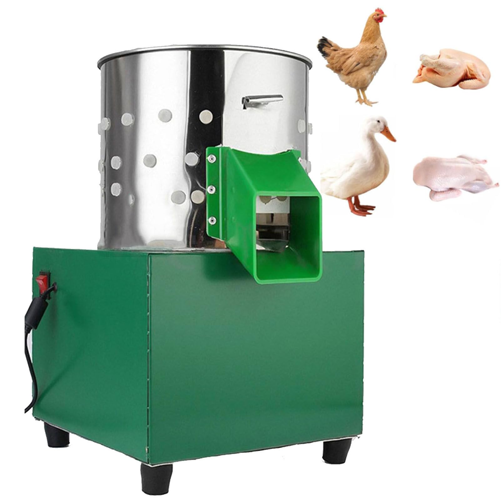 Commercial Electric Poultry Plucker Machine - 88 Rubber Fingers for Quick Feather Removal, Chicken & Quail Defeathering - Perfect for Farms, Butcher Shops & Home Processing