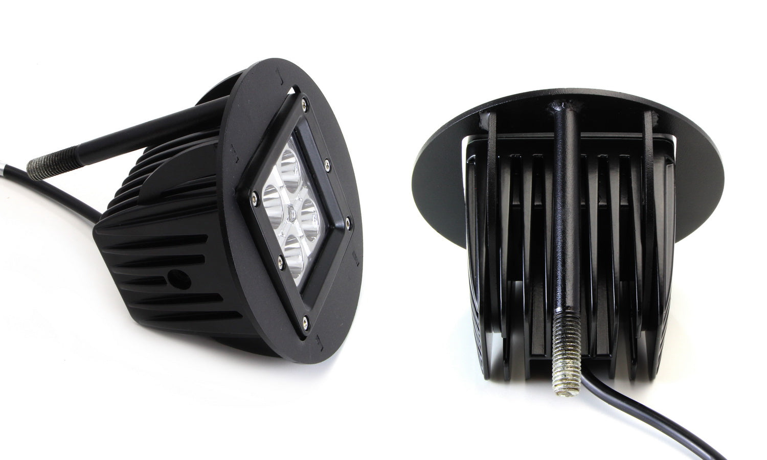 40W CREE Cubic LED Fog Lights with Mounting Bracket & Wiring Kit - Compatible with Toyota Tundra, Tacoma & More | Off-Road, Foggy Weather & Night Driving