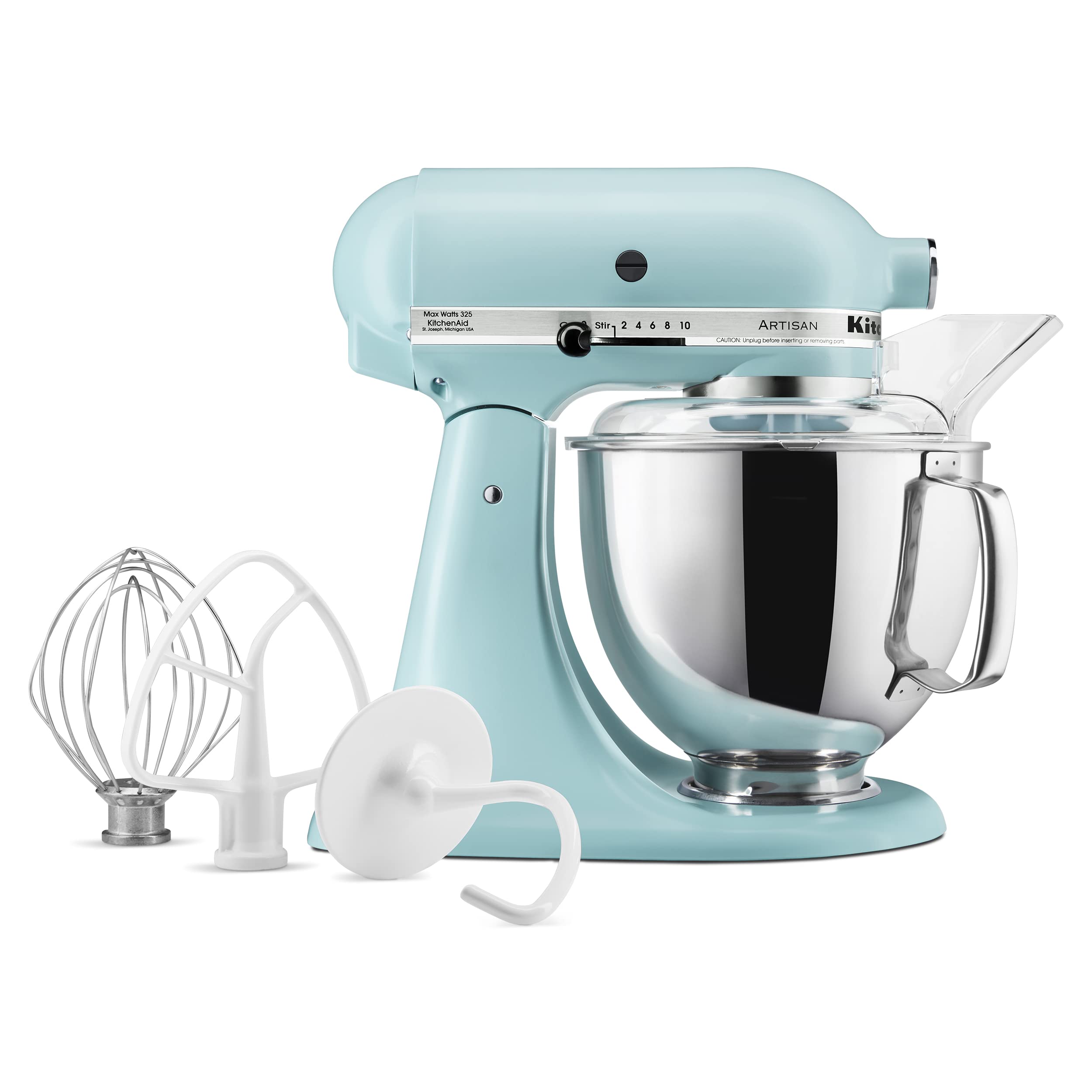 KitchenAid Artisan Series 5 Quart Tilt-Head Stand Mixer with Pouring Shield - KSM150PS in Mineral Water Color - Perfect for Baking Bread, Cookies & Cakes at Home