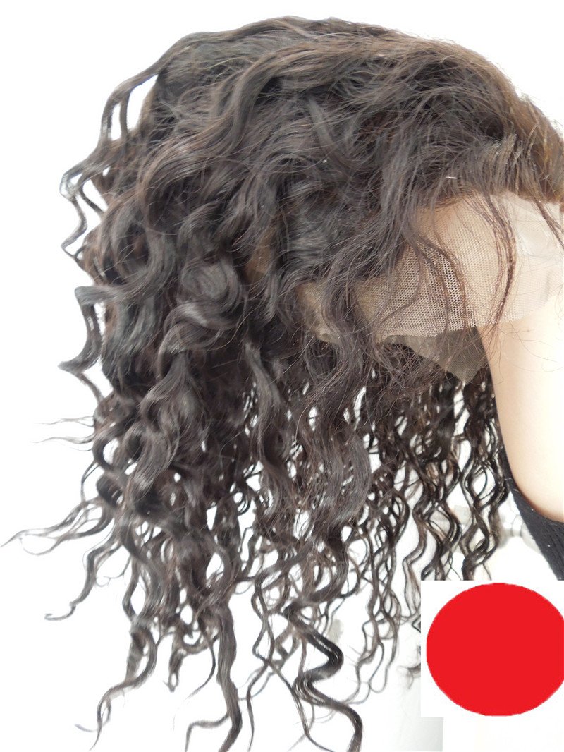2018 New 24-Inch Full Lace Human Hair Wigs - Cambodian Virgin Remy Deep Wave #1B Off Black - Perfect for Cosplay, Daily Wear & Special Occasions