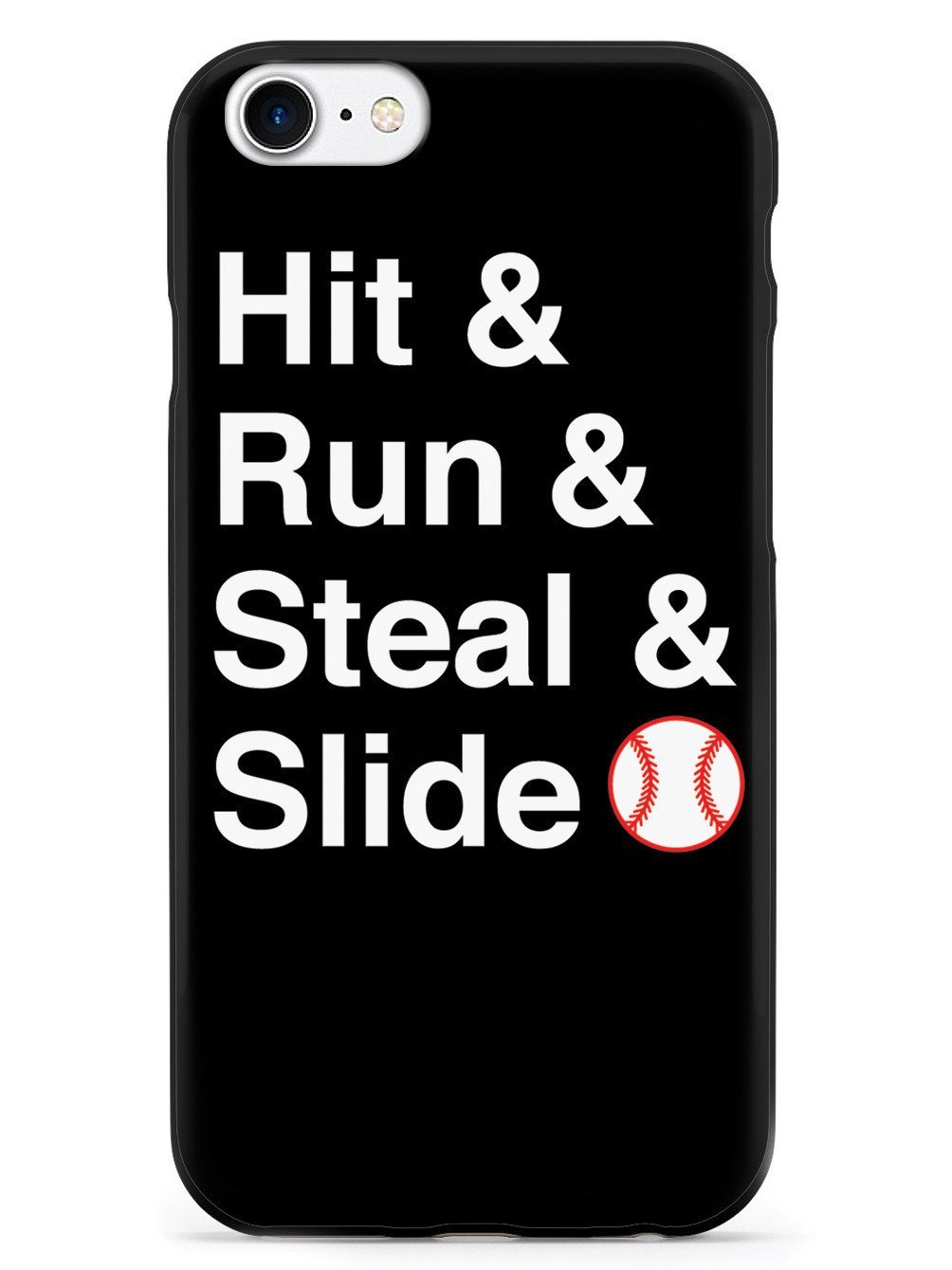 Premium 3D Textured Protective Phone Case for Apple iPhone 8 - Shockproof, Anti-Slip & Anti-Theft Design - Baseball Inspired - Perfect for Outdoor Sports & Daily Use