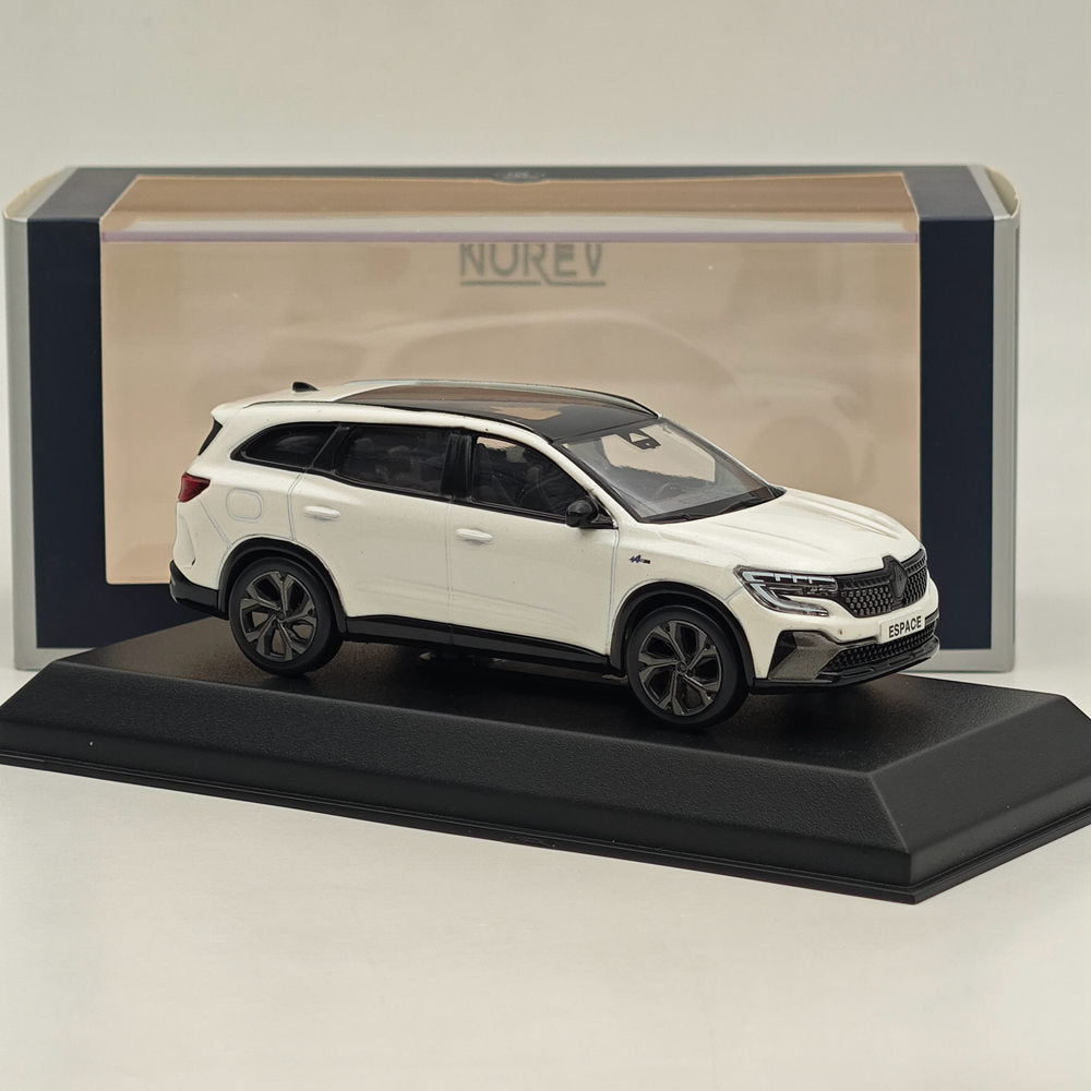 1/43 Scale Norev Renault Espace Esprit Alpine 2023 Diecast Model Car - White - Limited Edition Collectible for Car Enthusiasts & Display Showcase