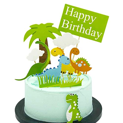 Dinosaur Theme Cake Topper 11 Pcs