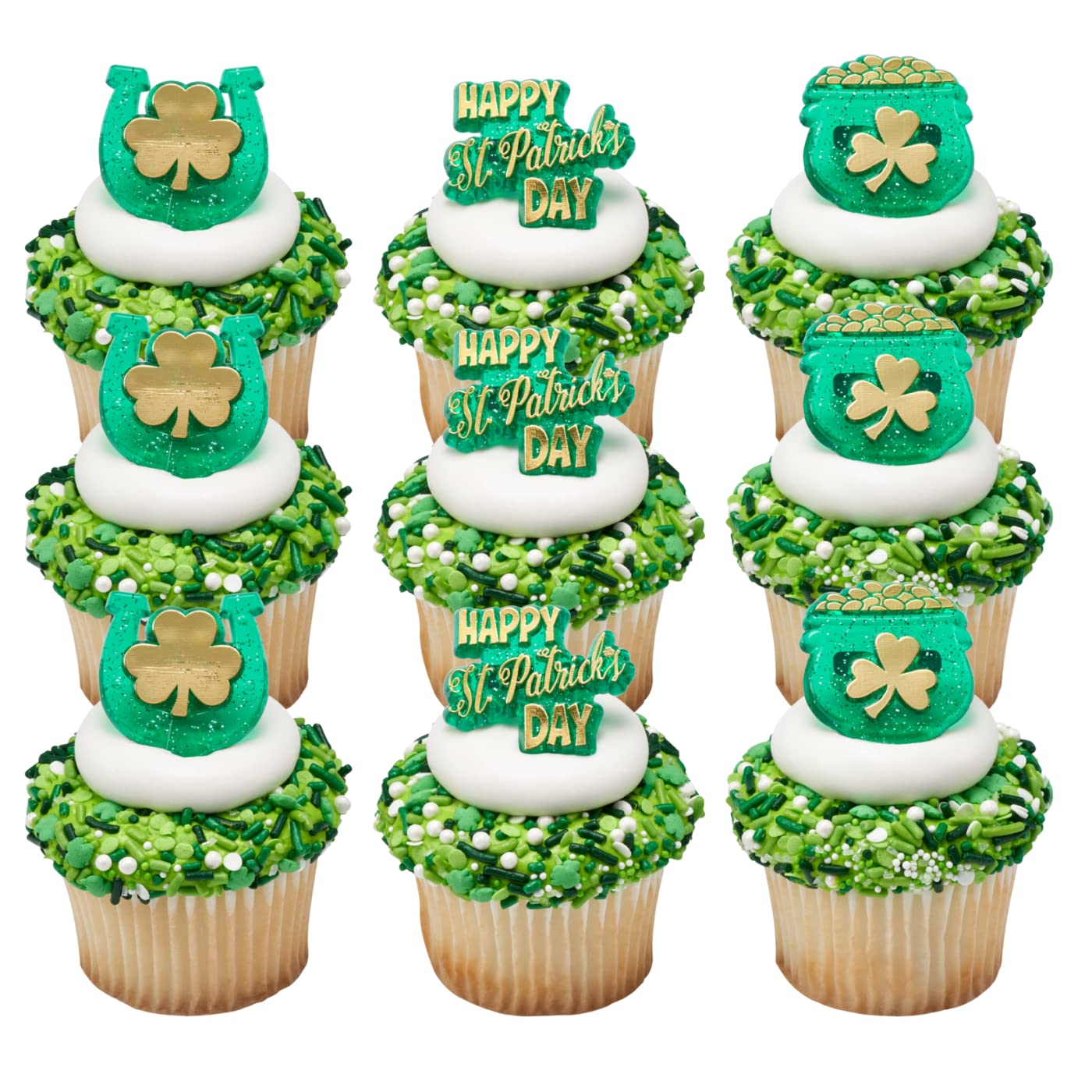 St. Patrick's Day Baking Decorations - 6oz Lucky Confetti Sprinkles for Cupcakes, Cakes, Cookies, Ice Cream & Donuts | Perfect for Parties, Holidays & DIY Desserts