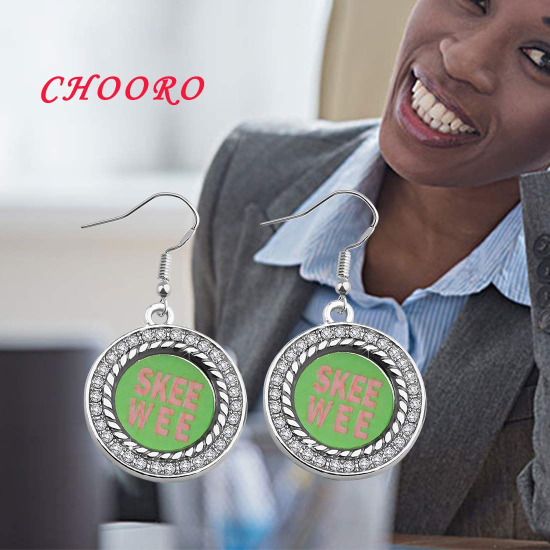 CHOORO Sorority Gifts for Sisters - Pink & Green Graduation Necklace Jewelry - Perfect for Graduation Gifts, Sisterhood Events, and Greek Life Accessories