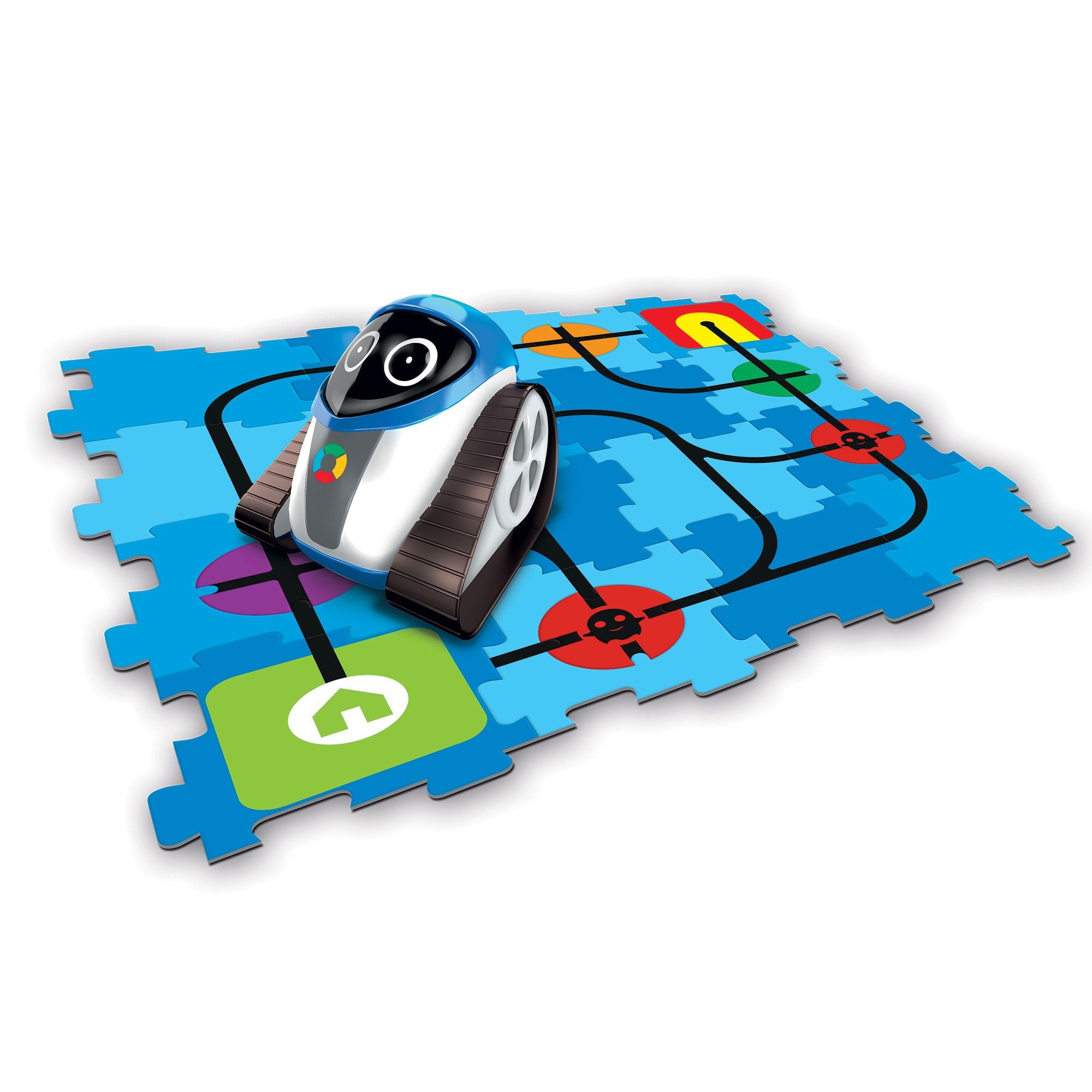 Huey Smart Robot with Line Tracking & Color Sensing - STEM Educational Toy for Kids, Coding & Robotics Learning - Perfect for Home, Classroom & STEM Activities