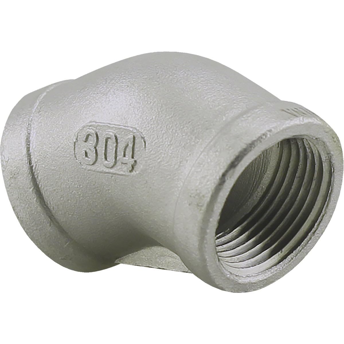 PLUMB-EEZE 1/2 Inch FIP 45 Degree Stainless Steel Elbow (1/8 Bend) - Durable Plumbing Fitting for Water Supply, Gas Lines, and HVAC Systems - Perfect for Home Repairs and Industrial Installations
