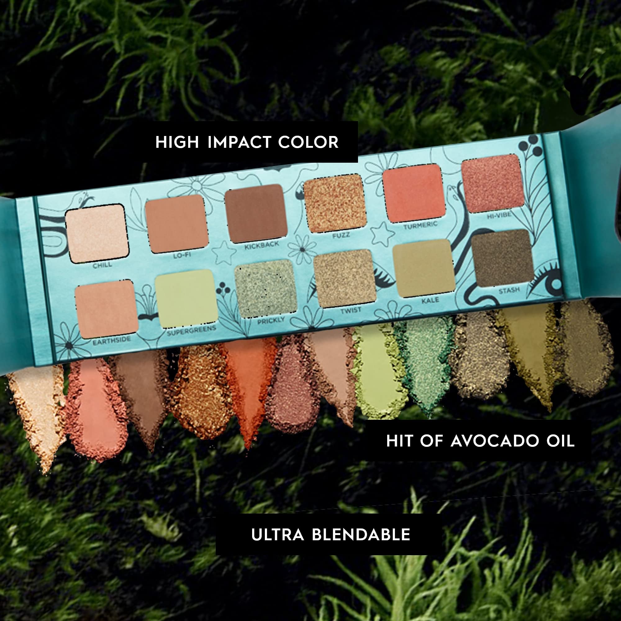 Urban Decay Wild Greens Eyeshadow Palette - Vegan, 12 Green & Earthy Neutral Shades, 15.6g - Perfect for Day to Night Makeup Looks & Professional Makeup Artists