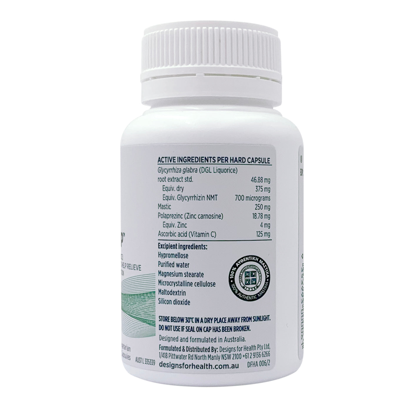 Designs For Health Gastromend HP - Premium Gut Support Supplement for Digestive Health | Leaky Gut & Stomach Comfort | Ideal for Daily Wellness & Active Lifestyles