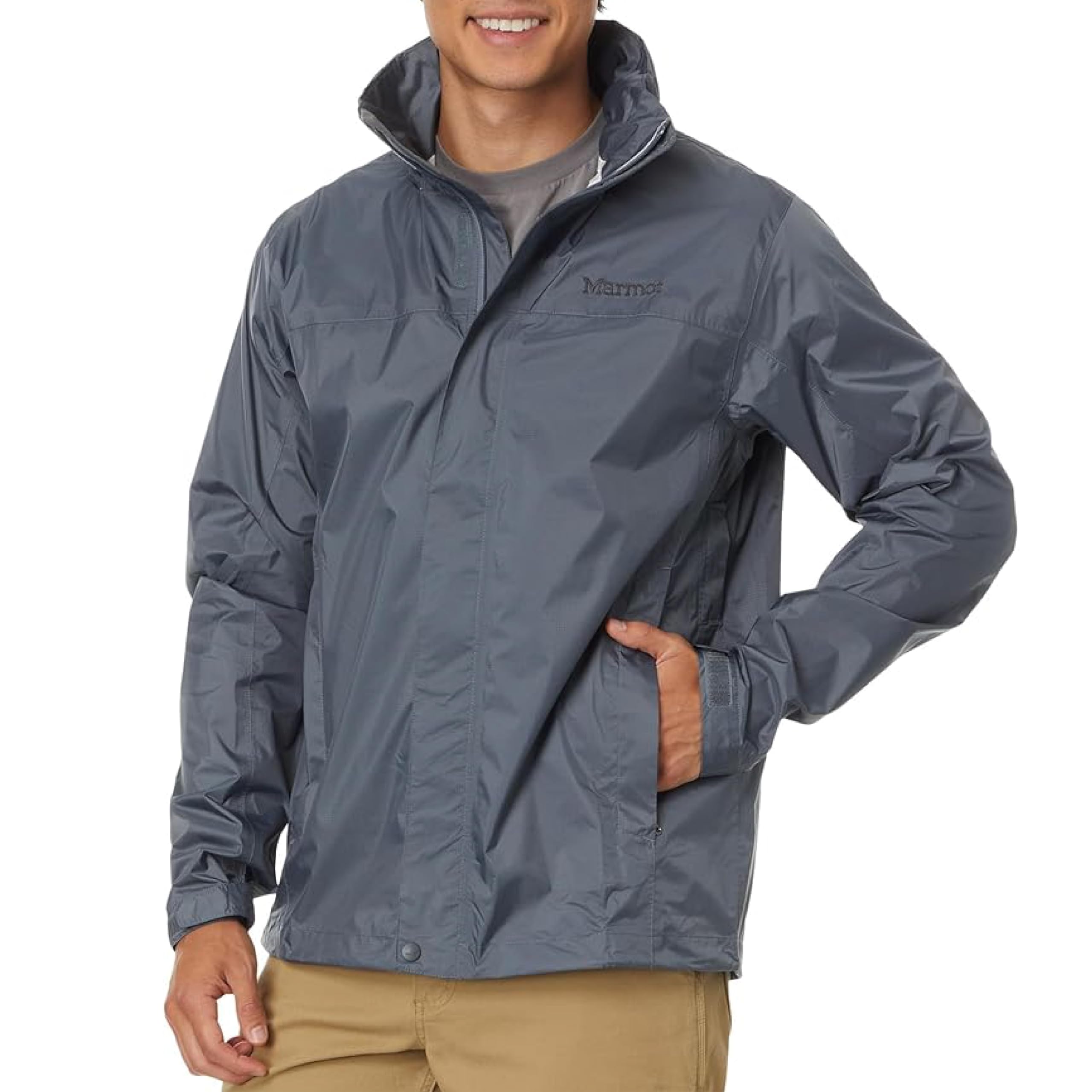 MARMOT Men's Precip Eco Jacket - Lightweight Waterproof Rain Jacket for Hiking, Camping & Outdoor Adventures