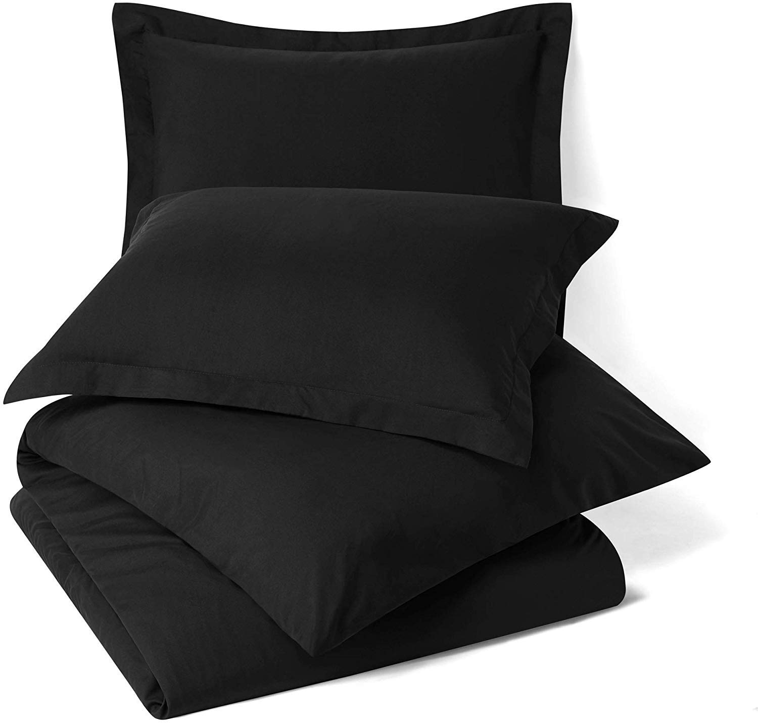 Premium 400 GSM Organic Cotton Duvet Cover & Comforter Set - 700 Thread Count, 2-Piece Full XL Bedding Collection (Black) for Cozy Bedroom & Guest Room Comfort
