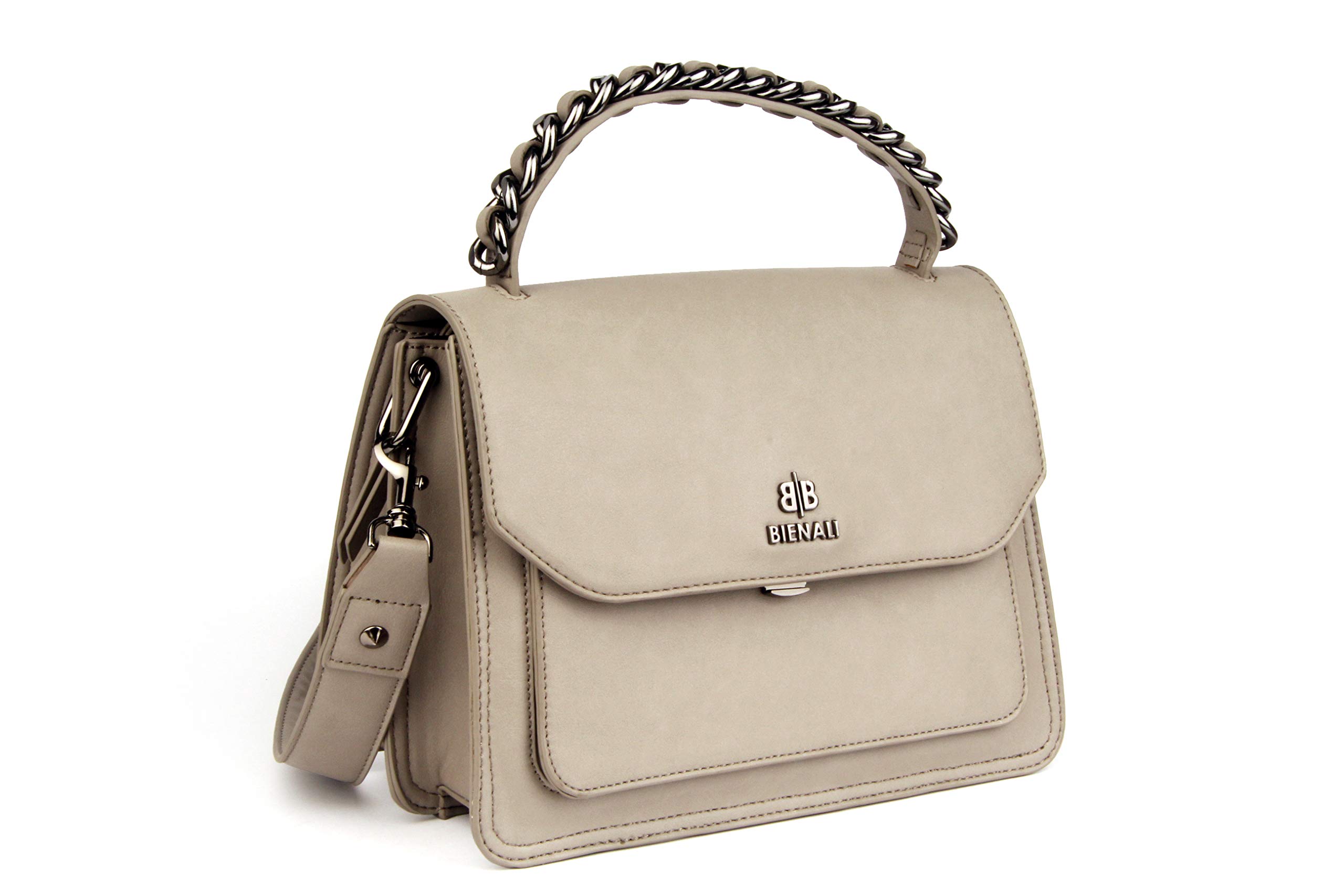 Bienali® Bayla - Stylish Chain Top Handle Flap Crossbody Bag for Women | Fashion Shoulder Purse for Work, Party & Evening Out