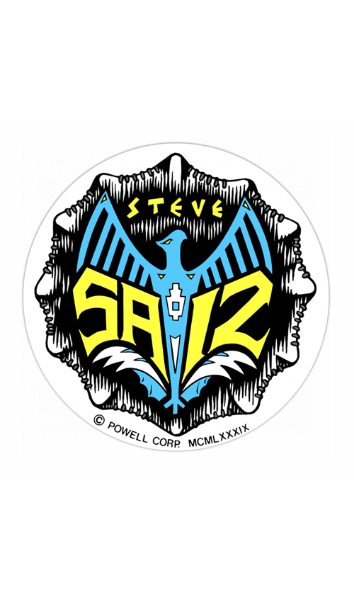 Original Powell Peralta Steve Saiz Skateboard Sticker - Durable Vinyl Decal for Skateboards, Laptops, Helmets & More - Perfect for Skateboarders & Street Art Enthusiasts