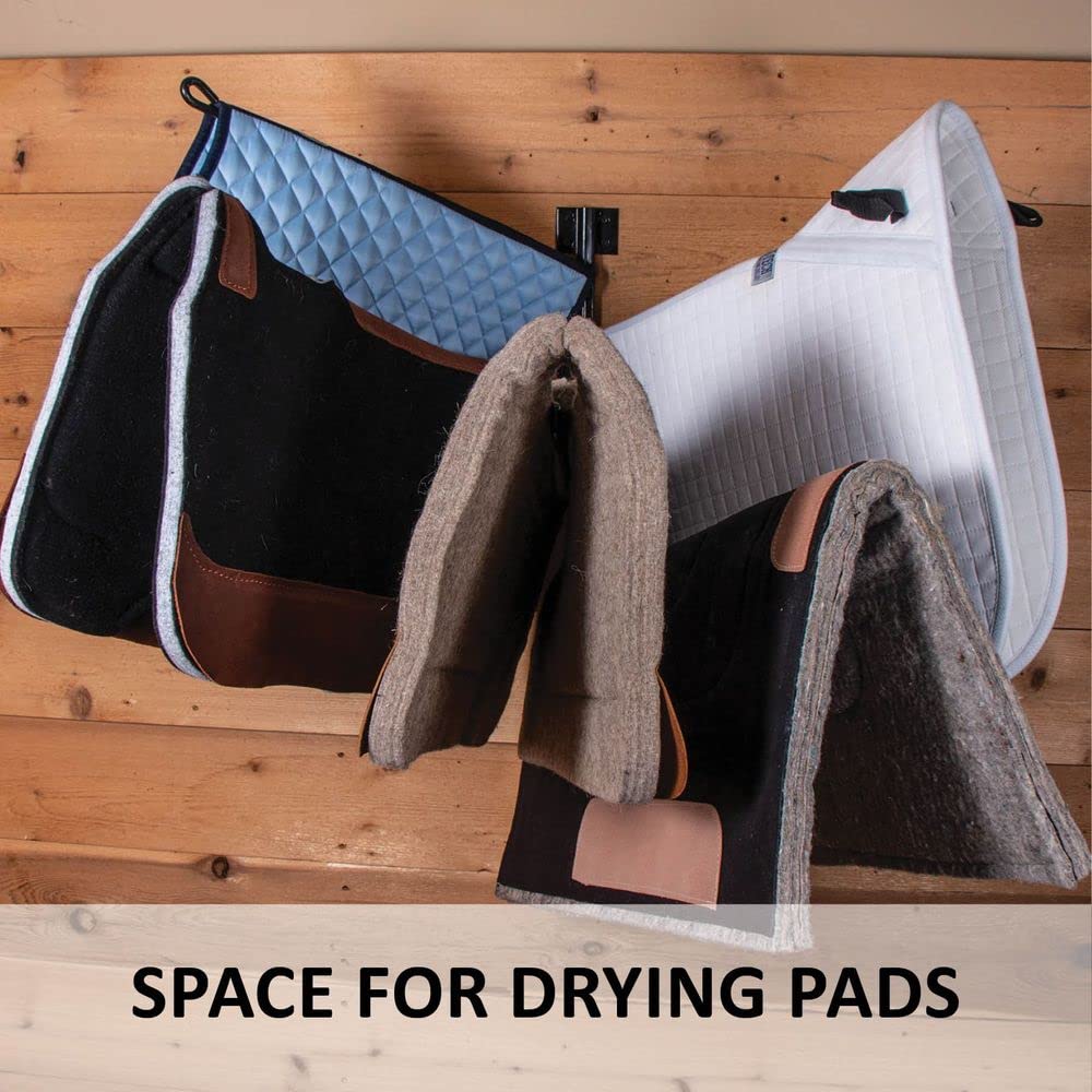 5 Arm Vertical Pad Rack - Heavy Duty Steel Swivel Drying Rack for Car Wash, Cleaning & Detailing Pads | Space Saving Design Fits All Pad Types | Commercial & Home Use | 5 Year Warranty