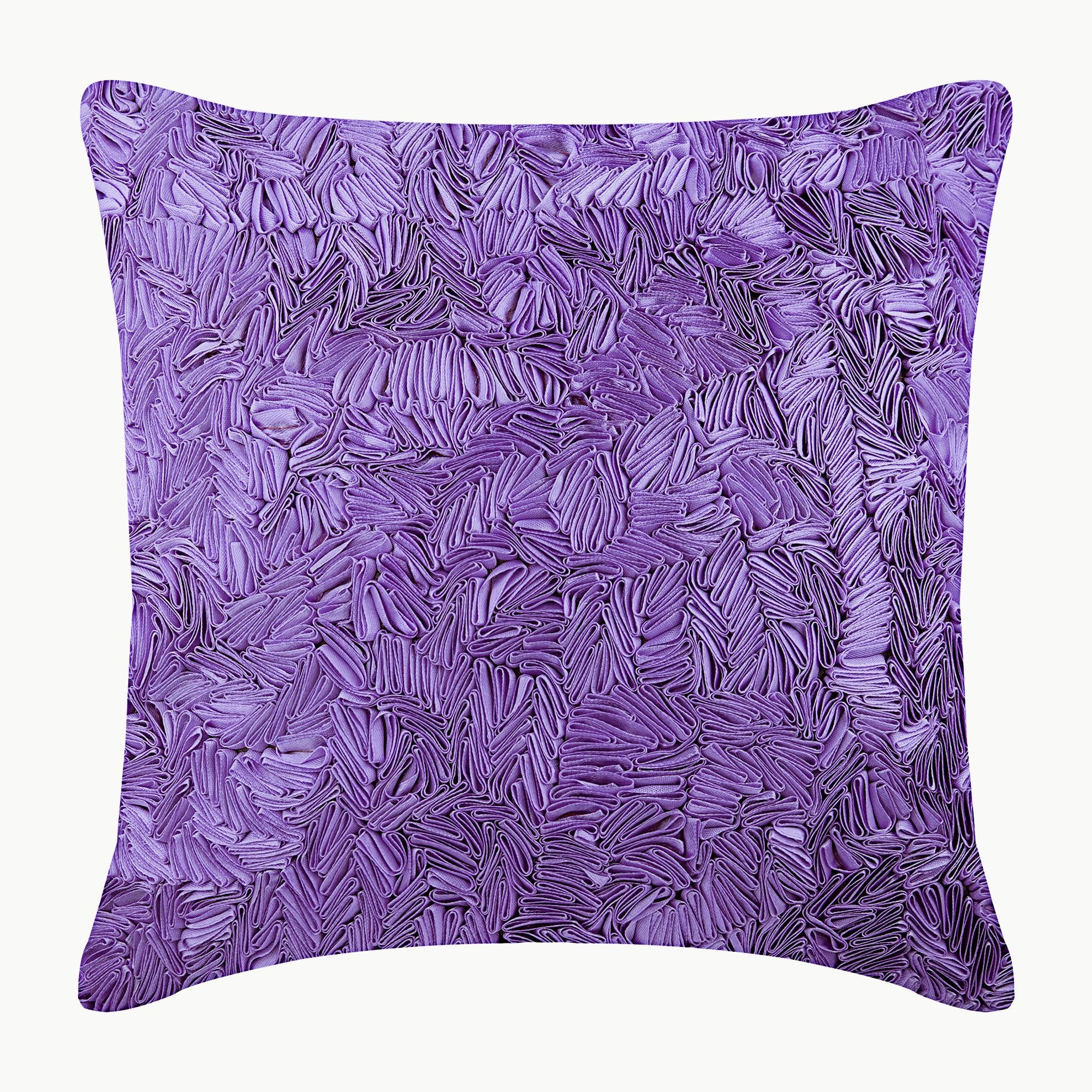 Navy Blue Art Silk Decorative Euro Sham Pillow Cover - Elegant Bedroom Decor for Home & Hotel Use