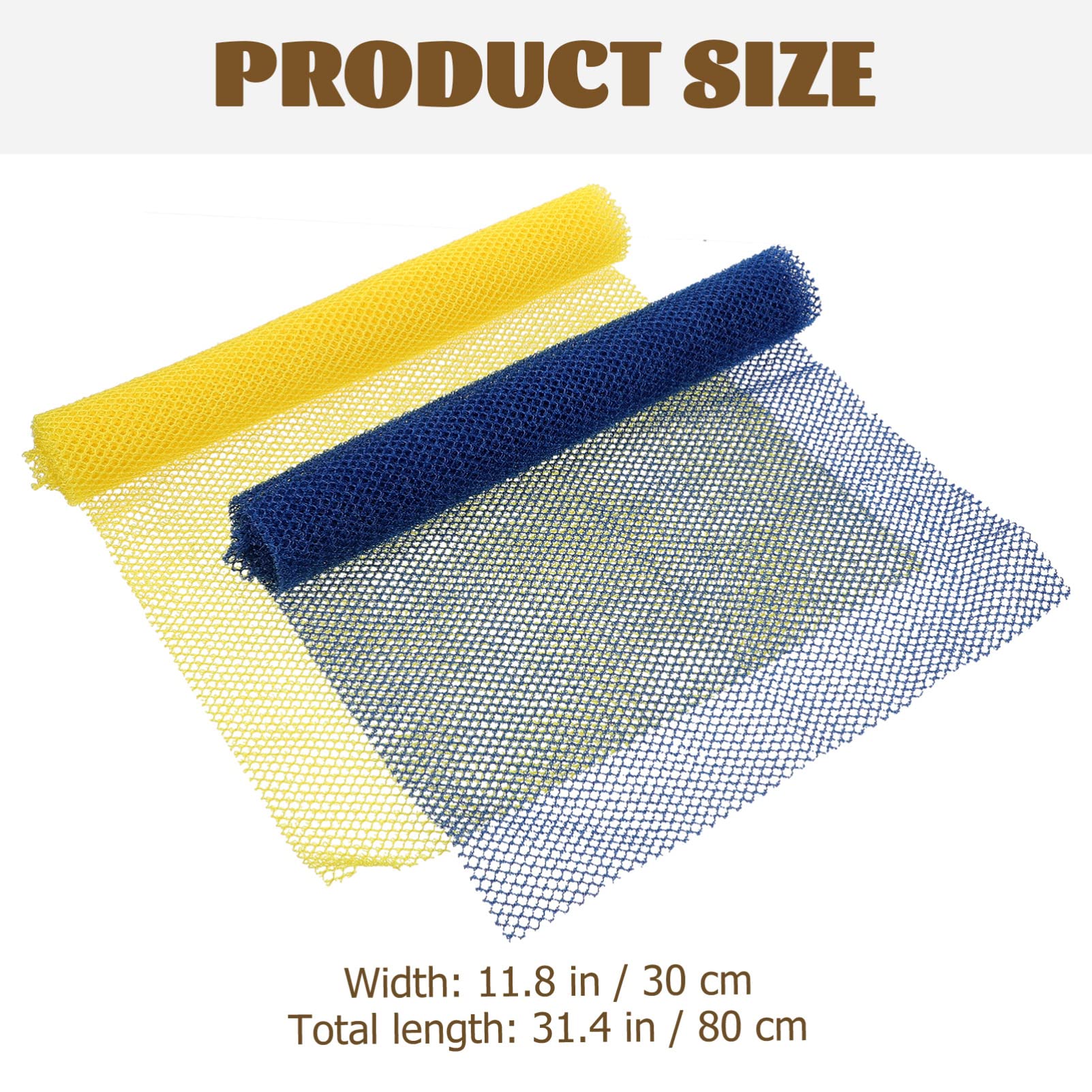FRCOLOR 2-Pack African Bathing Net Sponge - Exfoliating Shower Loofah for Smooth Skin, Nylon Body Scrubber & Bath Ball for Deep Cleansing | Perfect for Spa, Bath & Shower Exfoliation