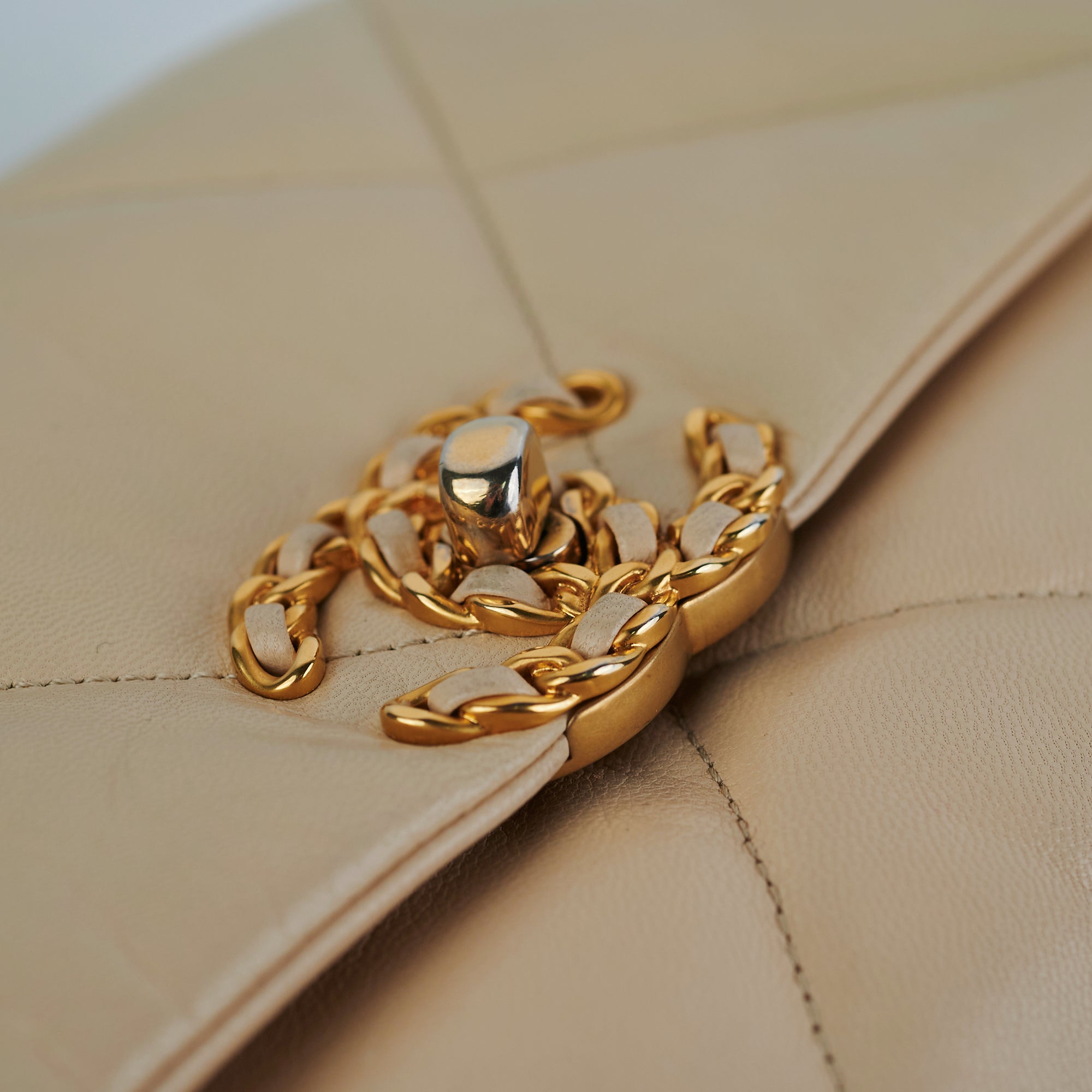 Chanel Small 19 Beige Handbag - Luxury Designer Crossbody Bag for Women | Perfect for Date Night, Office & Special Occasions