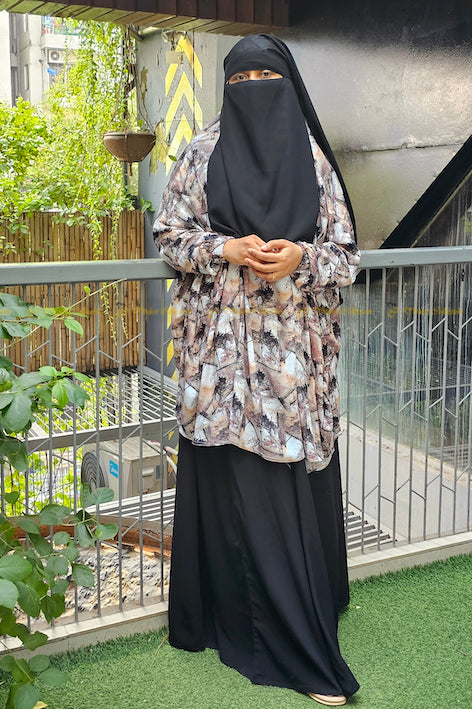 Premium Linen Prayer Jilbab for Women - Modest Islamic Abaya for Umrah & Hajj - Lightweight & Breathable Prayer Dress for Muslimah - Perfect for Worship, Travel & Daily Wear